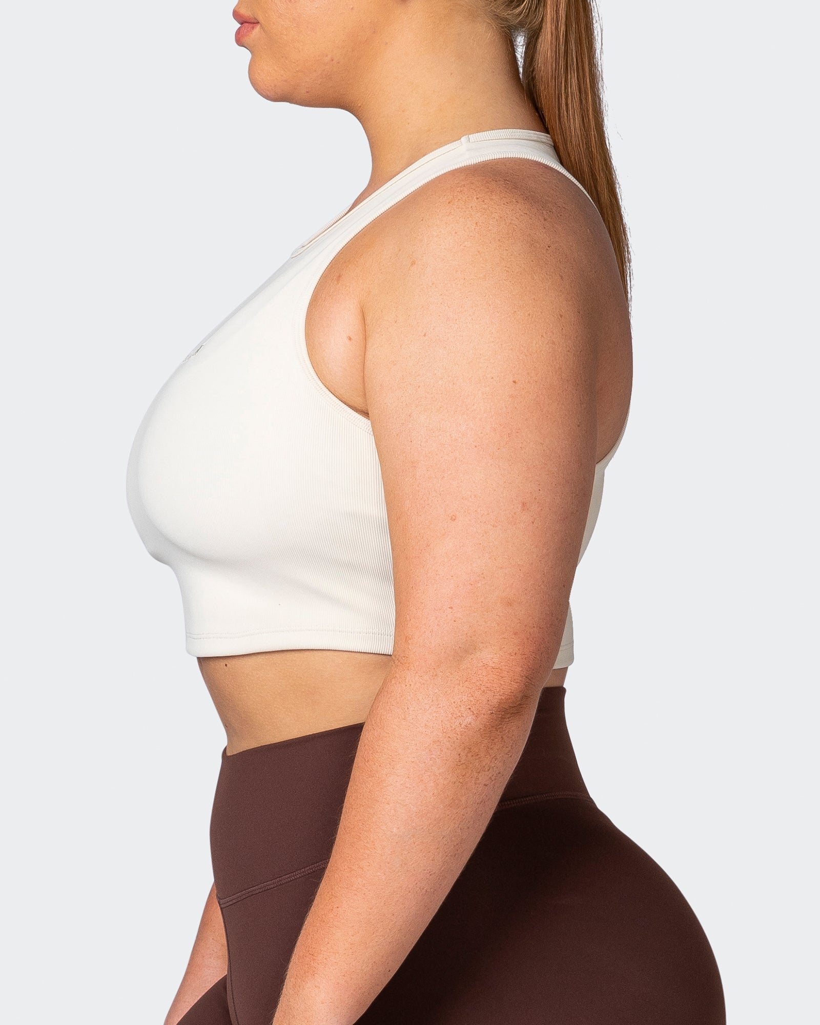 Off Duty Rib Cropped Tank - Cream-Singlets & Tanks-XXS-112230CREAM-XXS-MNAPPRL19324-4-Muscle Nation