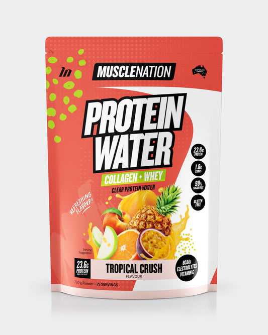 PROTEIN WATER - Tropical Crush - 25 serves 750g-Protein Waters-MNSUPPS0239-9359054001206-1-Muscle Nation