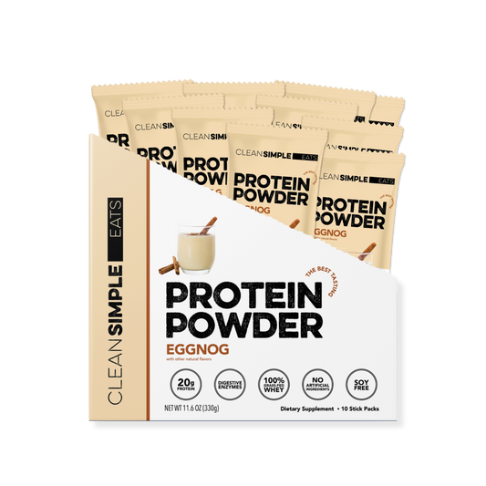 Protein Powder: Eggnog (10 Single Serving Stick Packs)