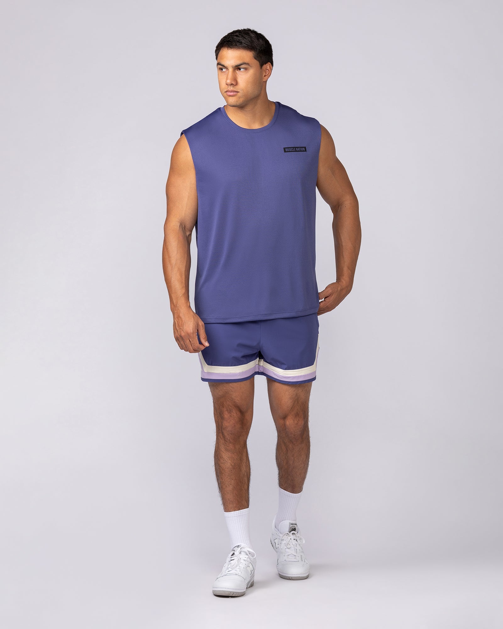Relaxed Active Tank - Midnight-Singlets & Tanks-S-062522MDNGHT-S-MNAPPRL43195-5-Muscle Nation