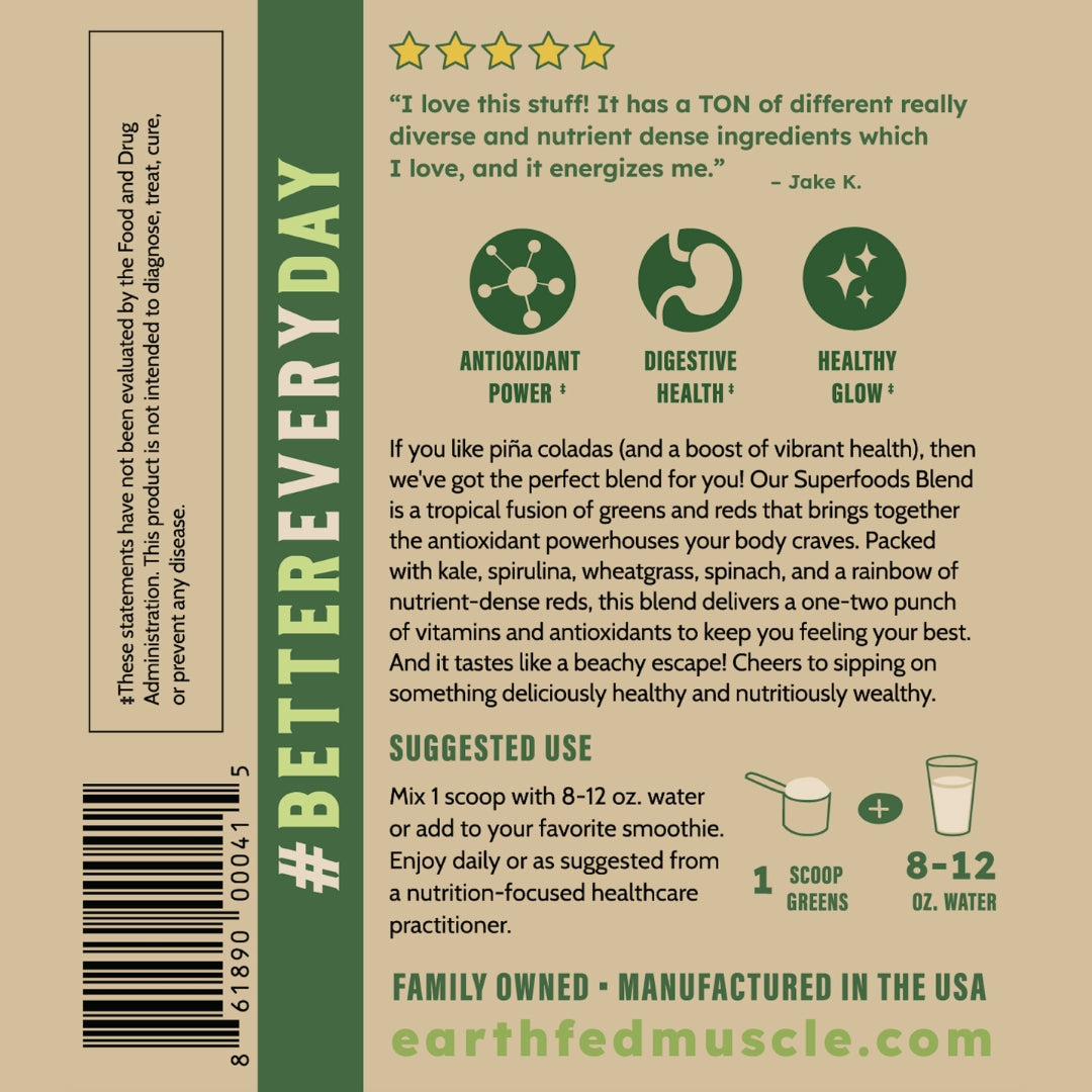 Greens + Reds Superfoods Blend Pi?a Colada (formerly known as The Greens Party)