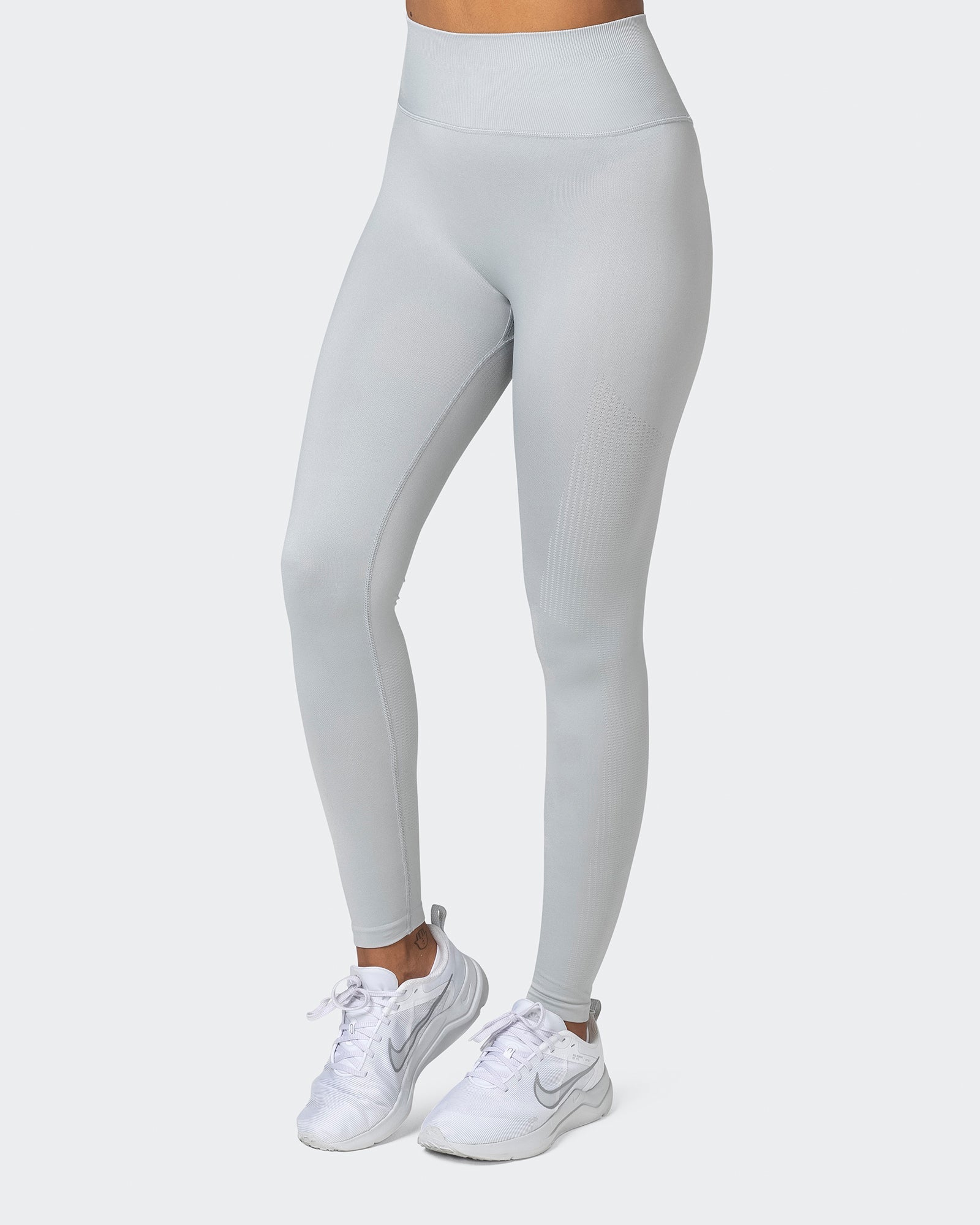 Seamless Full Length Leggings - Steel-Leggings-XS-032232STEEL-XS-MNAPPRL16898-4-Muscle Nation