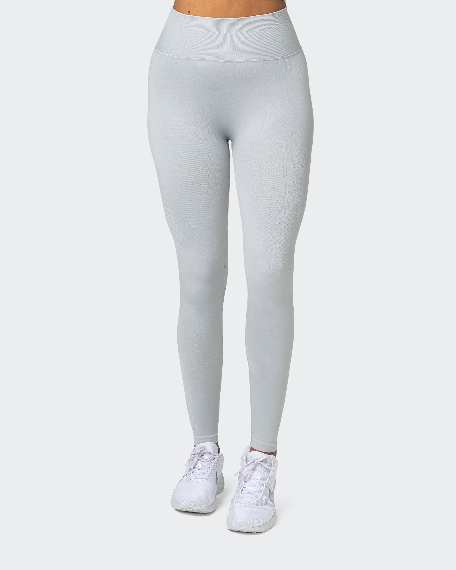 Seamless Full Length Leggings - Steel-Leggings-XS-032232STEEL-XS-MNAPPRL16898-3-Muscle Nation