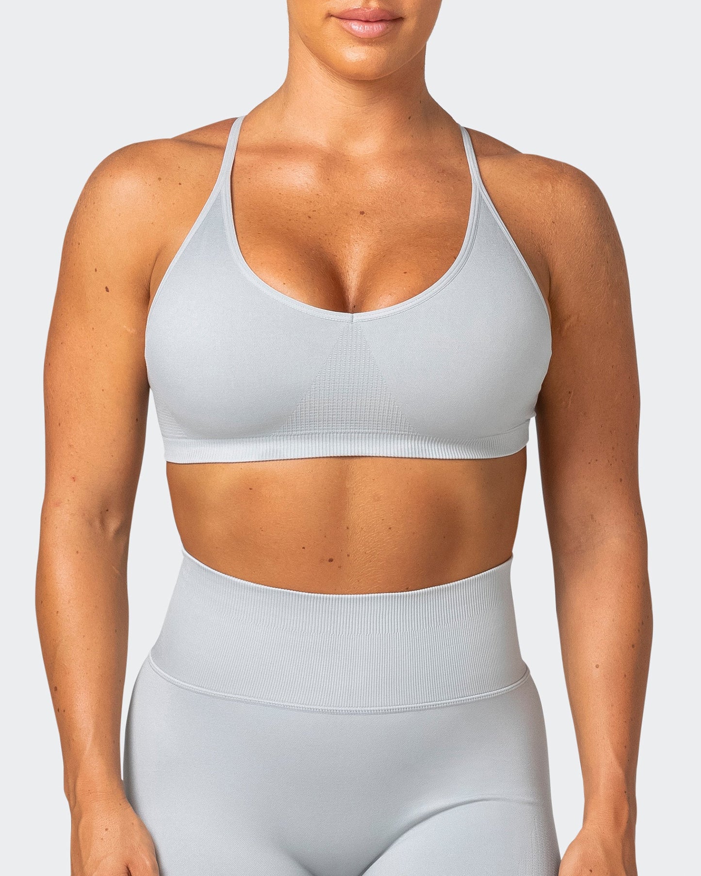 Definition Seamless Bra - Steel-Sports Bras-XS-062250STEEL-XS-MNAPPRL16802-2-Muscle Nation