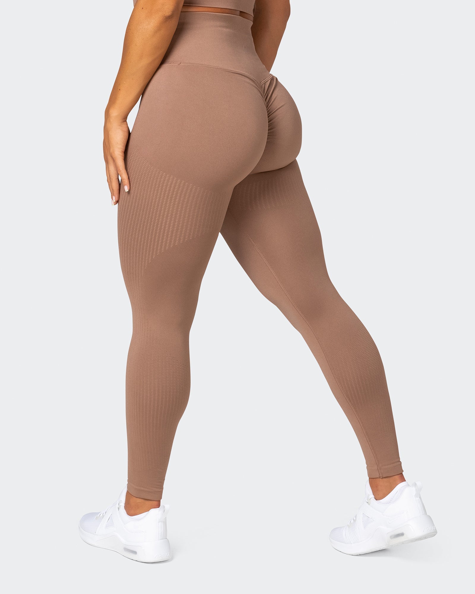 Seamless Full Length Leggings - Biscuit-Leggings-XS-032232BSCUIT-XS-MNAPPRL16904-1-Muscle Nation