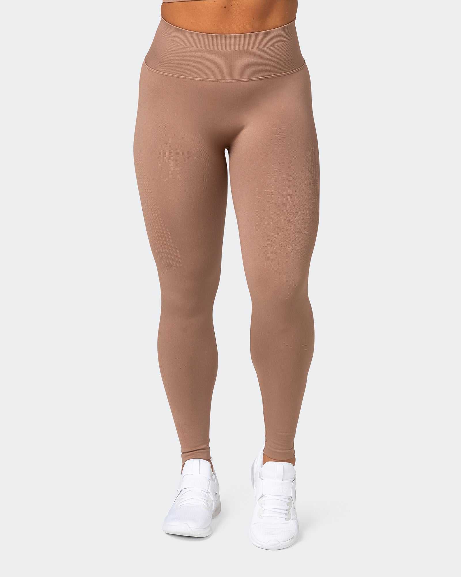 Seamless Full Length Leggings - Biscuit-Leggings-XS-032232BSCUIT-XS-MNAPPRL16904-2-Muscle Nation