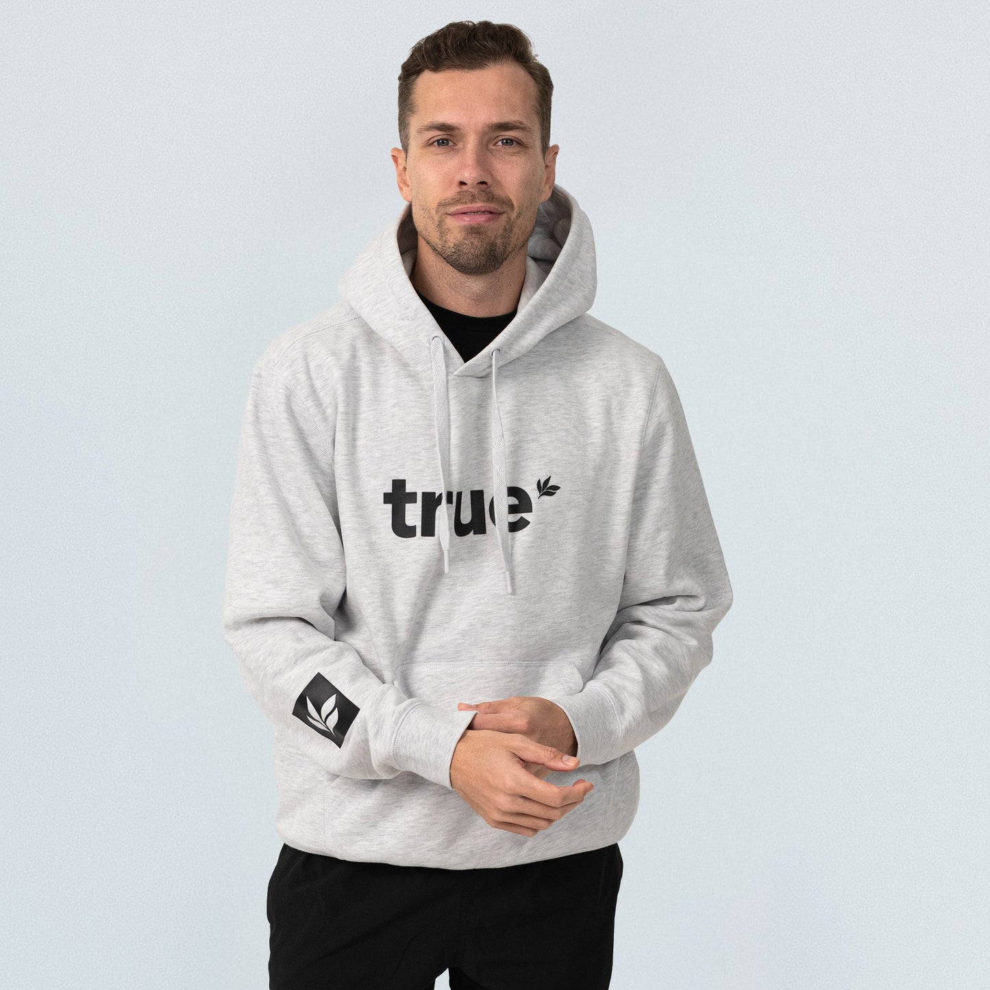 Unisex White Marle Hoodie
