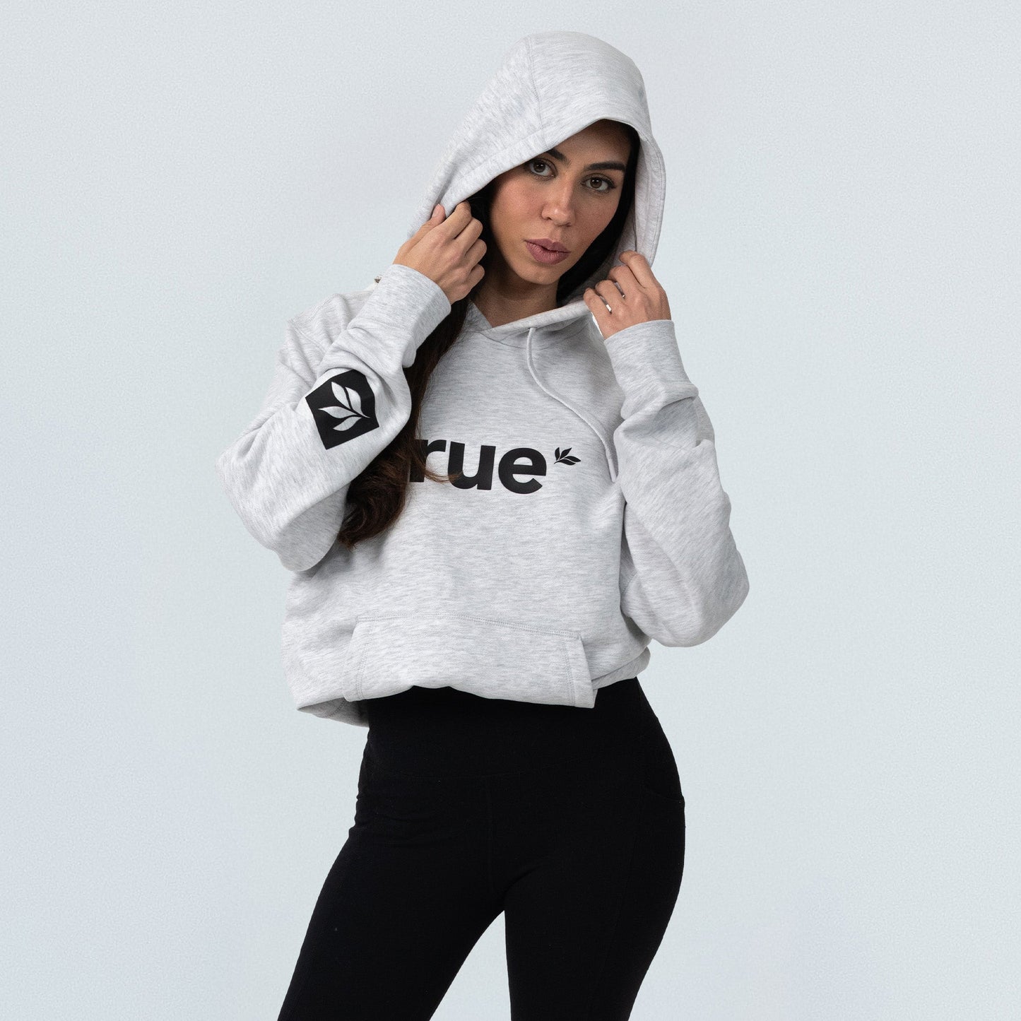 Unisex White Marle Hoodie