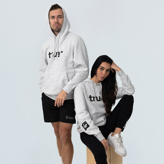 Unisex White Marle Hoodie
