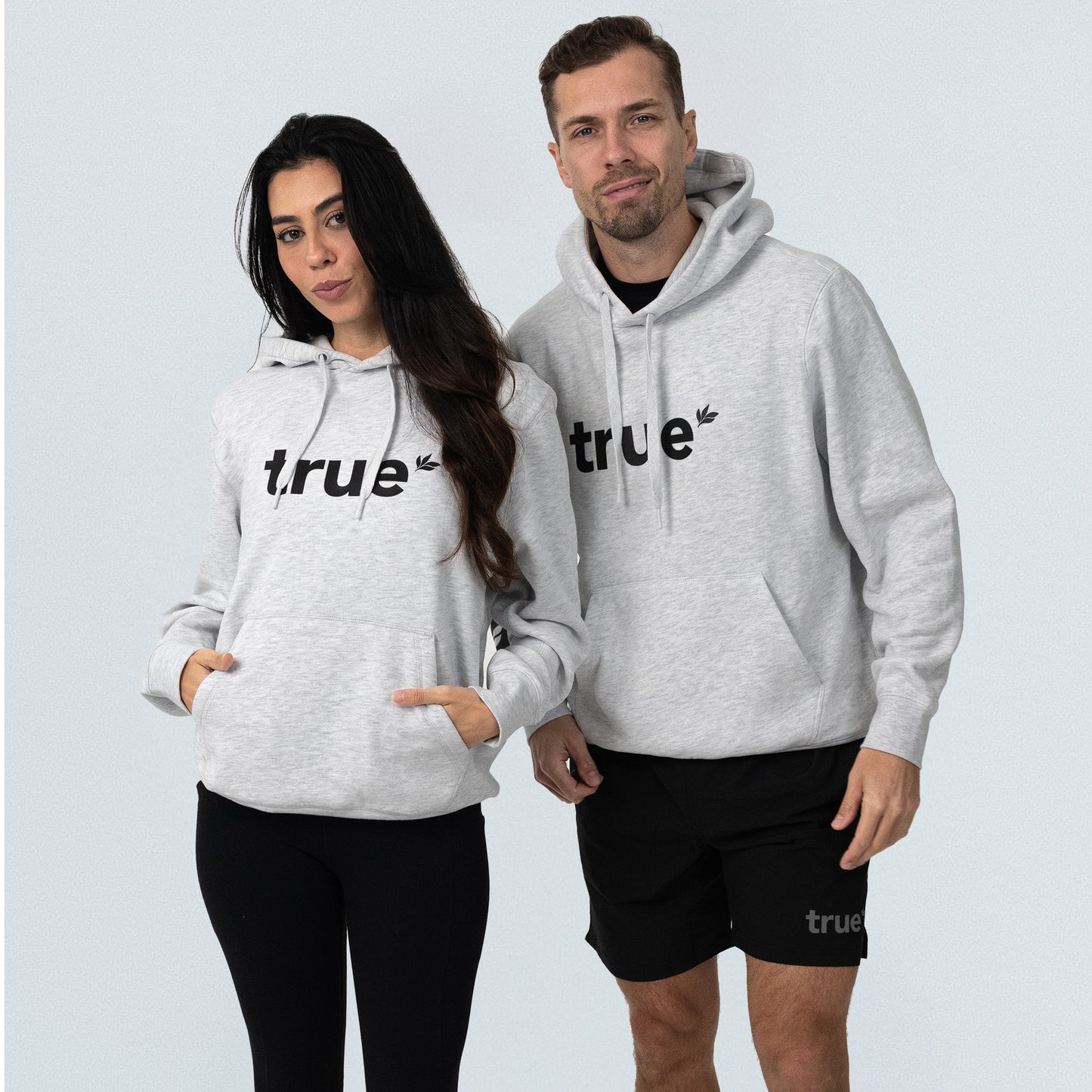 Unisex White Marle Hoodie