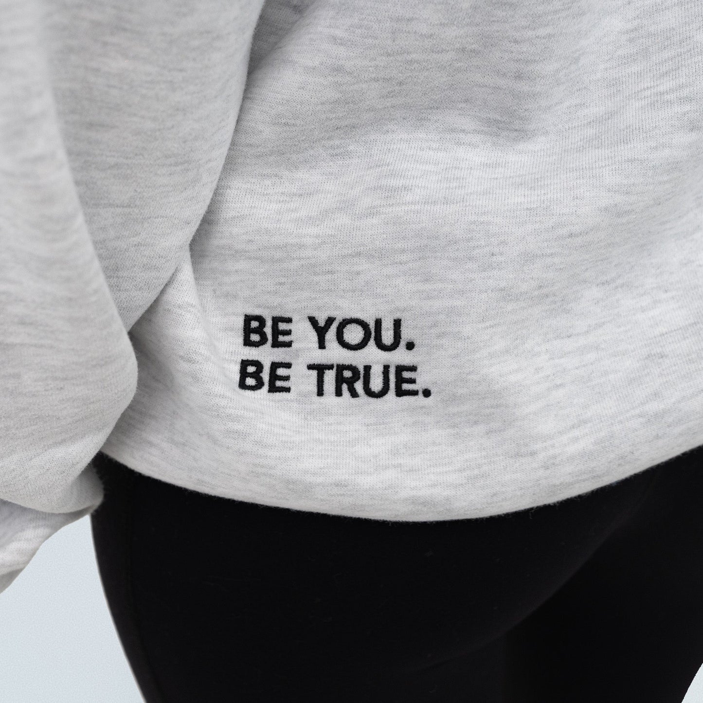 Unisex White Marle Hoodie