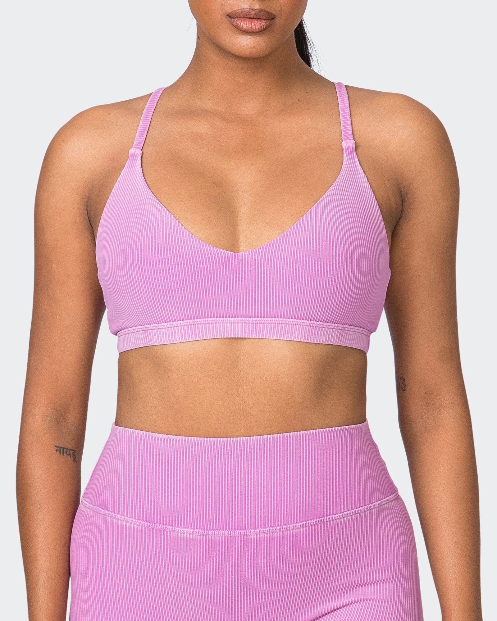 Levitate Vintage Rib Bralette - Washed Dahlia-Bralettes-XS-072325WSHDHL-XS-MNAPPRL25965-3-Muscle Nation