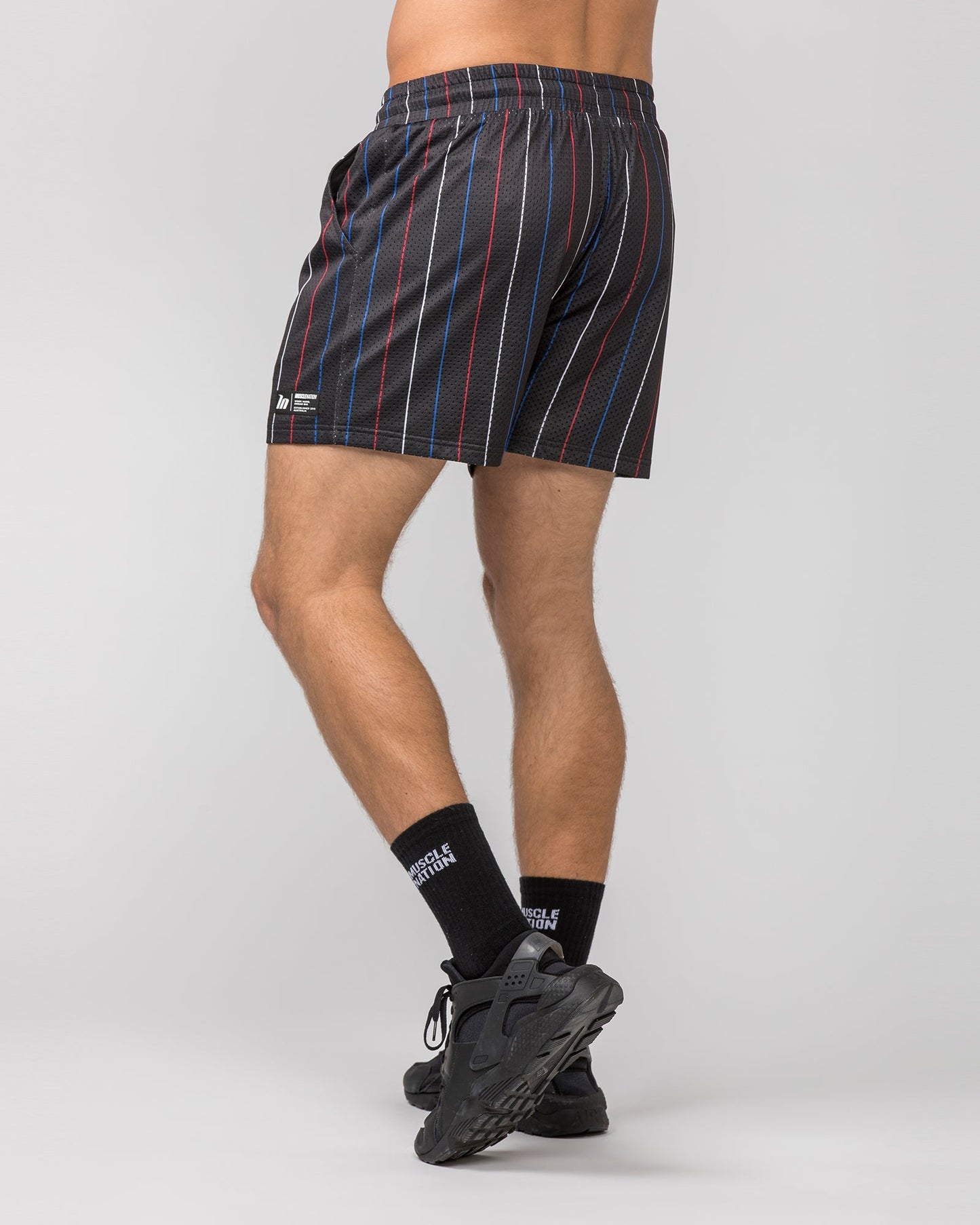 Lay Up 3.5" Shorts - Retro Pinstripe-Shorts-S-112342RTROPIN-S-MNAPPRL30726-4-Muscle Nation