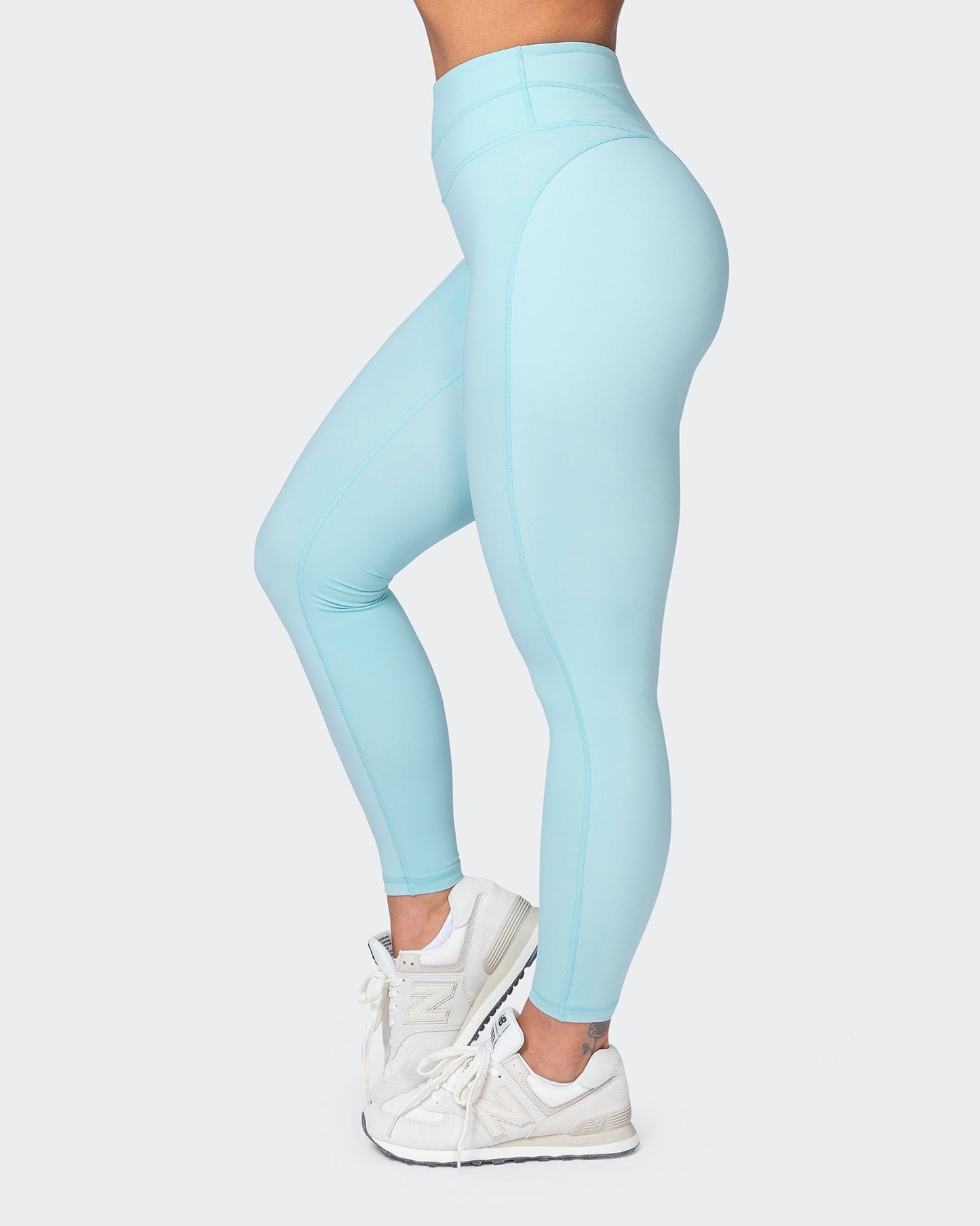 Second Skin Ankle Length Leggings - Cosmic Blue-Leggings-XXS-032323WSHCOBL-XXS-MNAPPRL22040-4-Muscle Nation