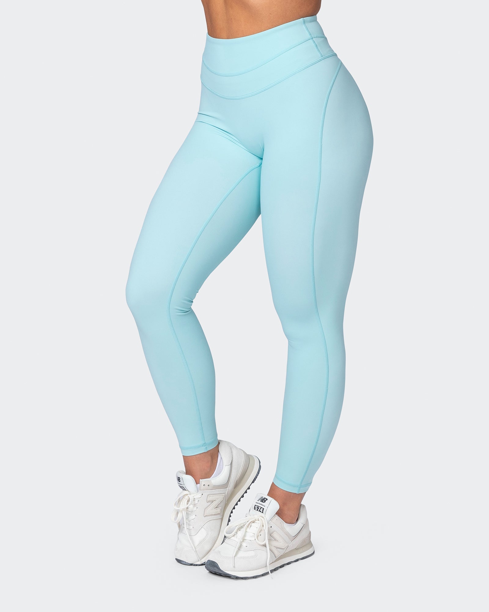 Second Skin Ankle Length Leggings - Cosmic Blue-Leggings-XXS-032323WSHCOBL-XXS-MNAPPRL22040-3-Muscle Nation