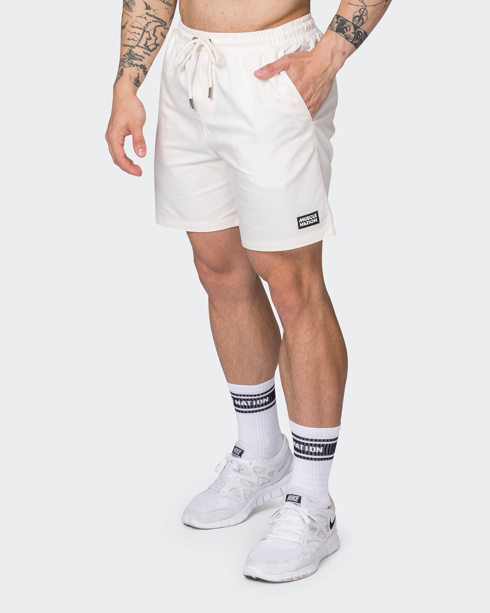 Daily 6" Shorts - Travertine-Shorts-S-052333TRAV-S-MNAPPRL25184-1-Muscle Nation
