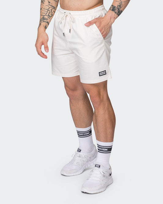 Daily 6" Shorts - Travertine-Shorts-S-052333TRAV-S-MNAPPRL25184-1-Muscle Nation