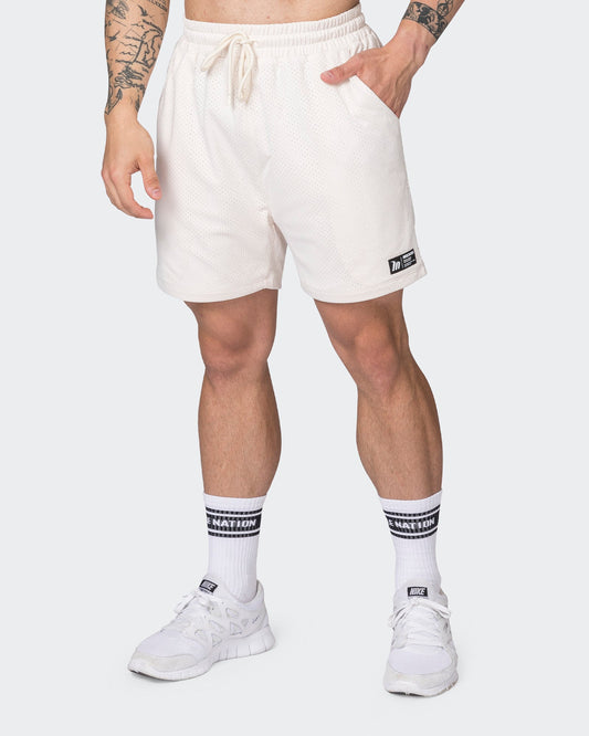 Lay Up 5" Shorts - Travertine-Shorts-S-052331TRAV-S-MNAPPRL25135-1-Muscle Nation