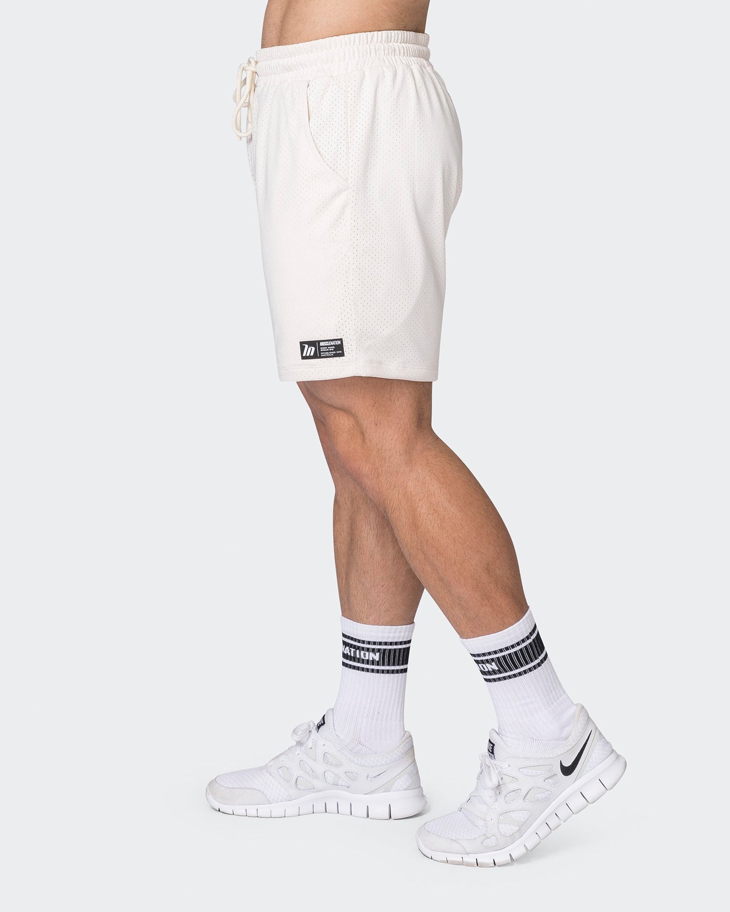 Lay Up 5" Shorts - Travertine-Shorts-S-052331TRAV-S-MNAPPRL25135-4-Muscle Nation