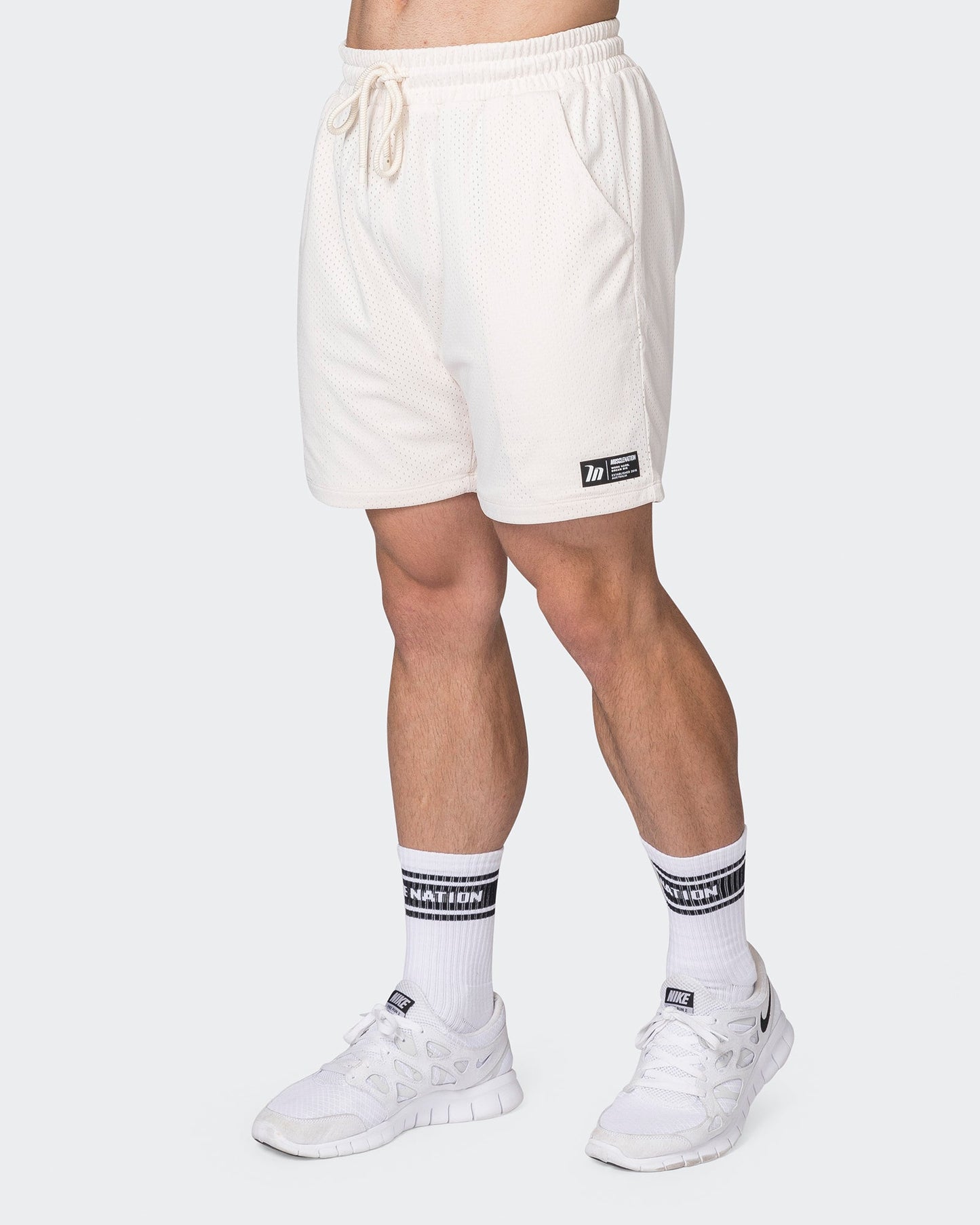 Lay Up 5" Shorts - Travertine-Shorts-S-052331TRAV-S-MNAPPRL25135-3-Muscle Nation
