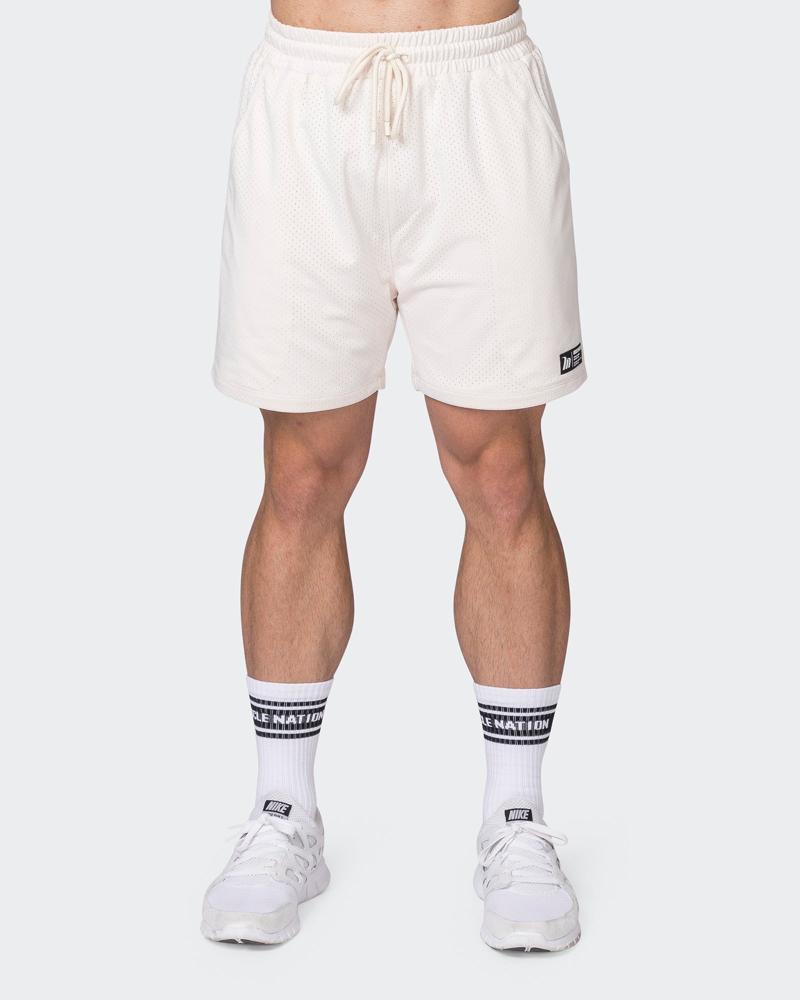 Lay Up 5" Shorts - Travertine-Shorts-S-052331TRAV-S-MNAPPRL25135-2-Muscle Nation