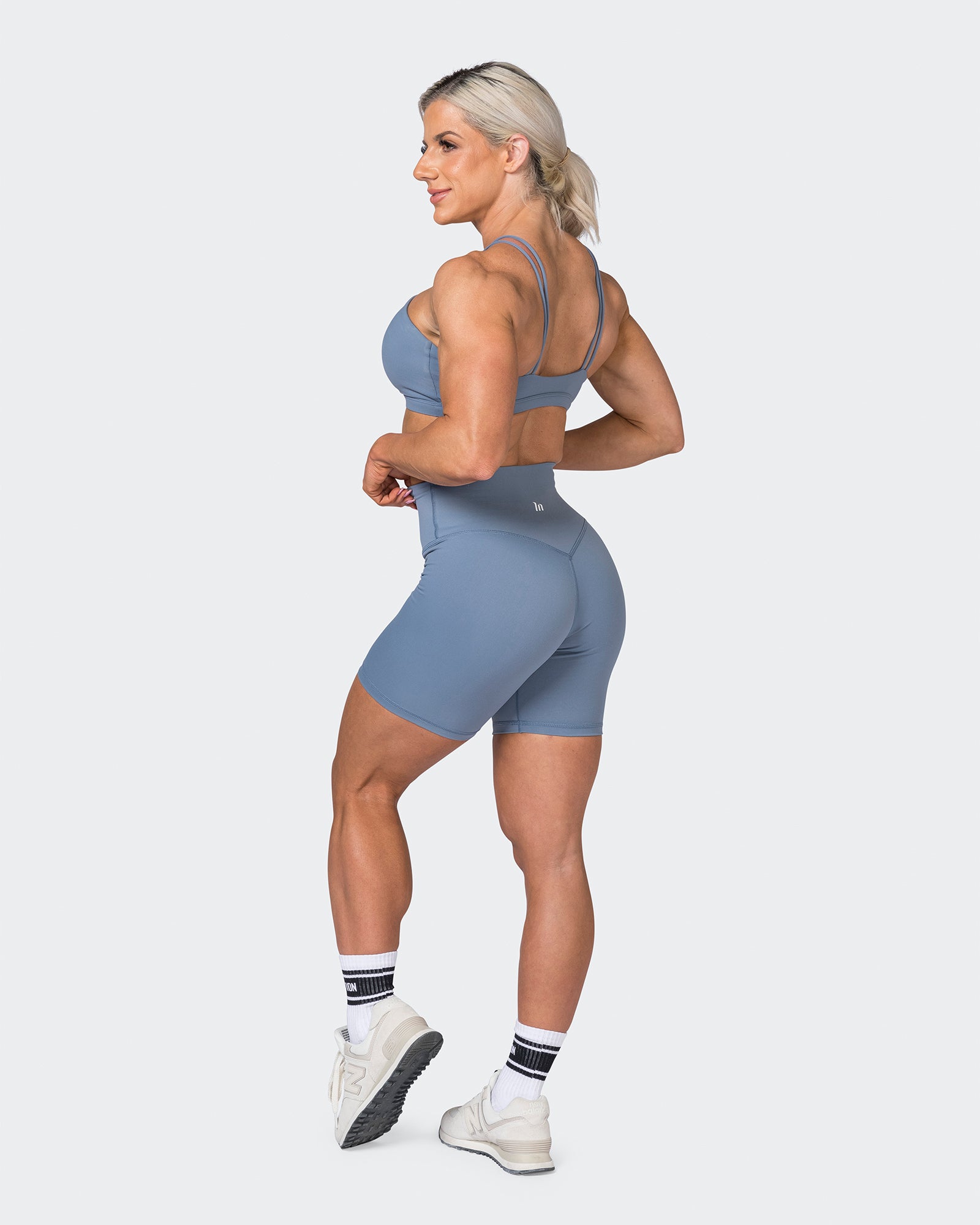 Ultra Signature Bike Shorts - Stone Blue-Shorts-XXS-052305STNBLU-XXS-MNAPPRL24621-7-Muscle Nation