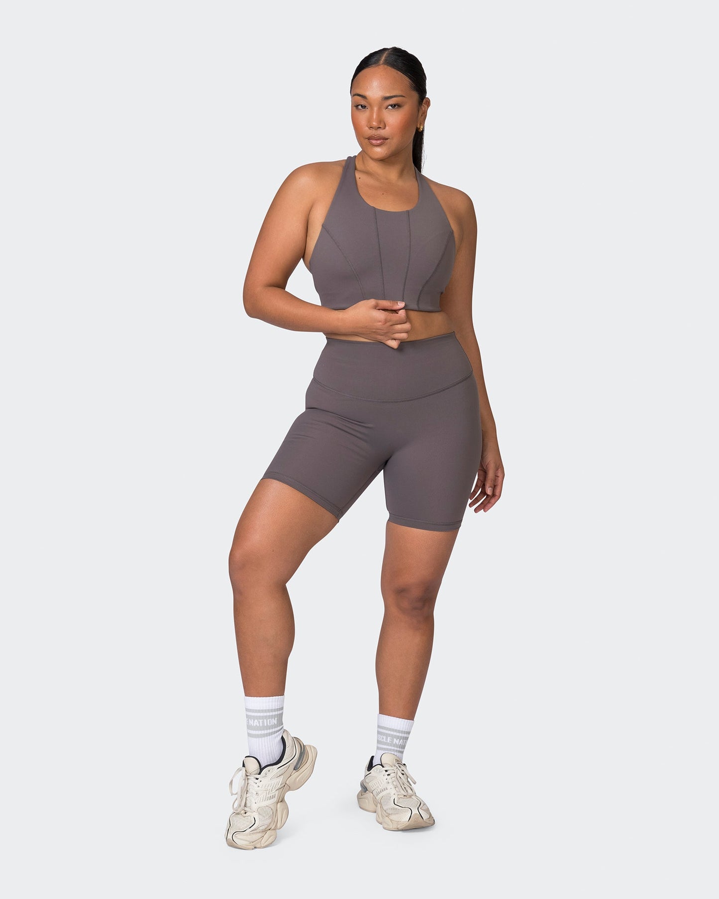 Snatched Bra - Peppercorn-Sports Bras-XS-052301PPCRN-XS-MNAPPRL24388-7-Muscle Nation