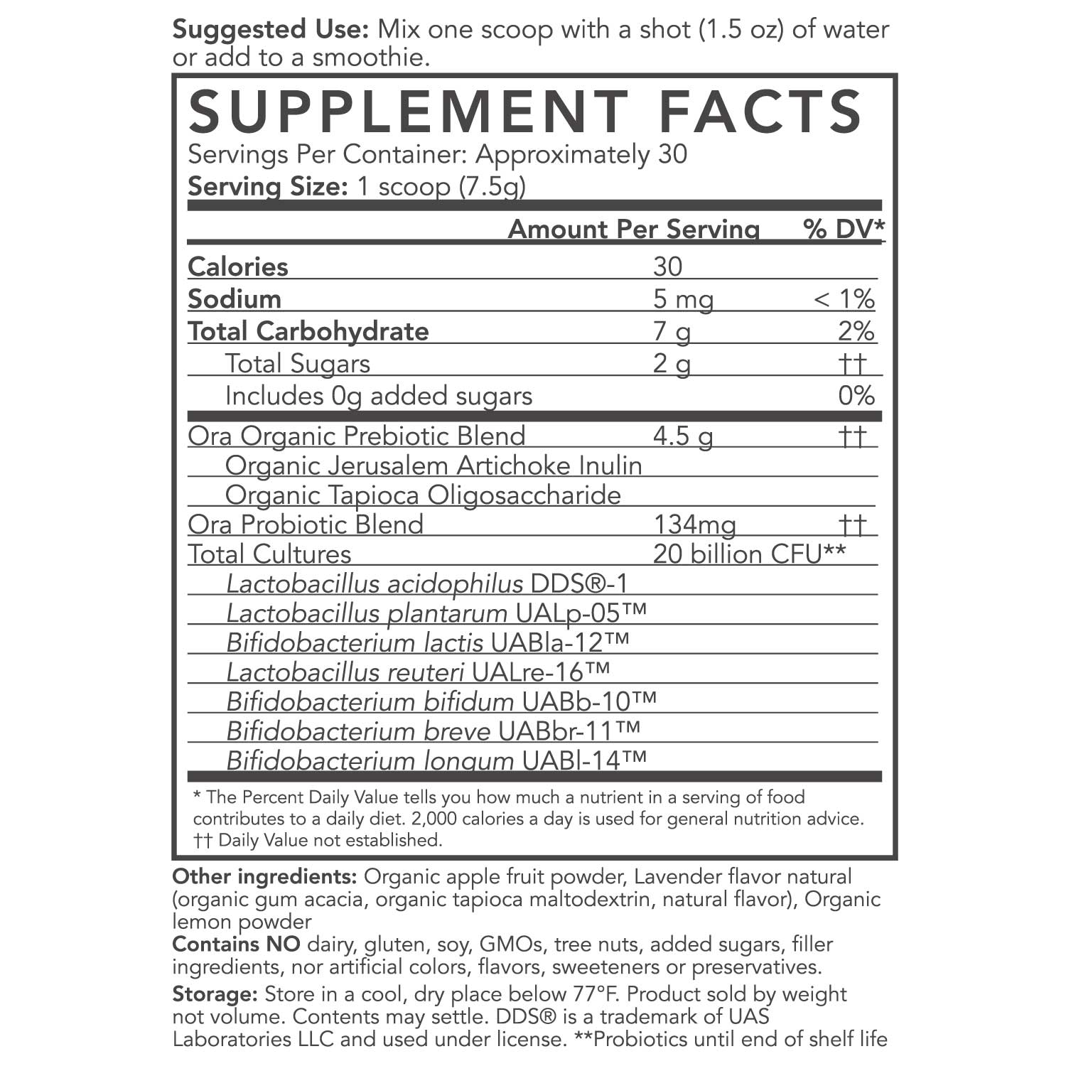 Trust Your Gut Nutrition Facts supplement-facts lavender-lemonade_30