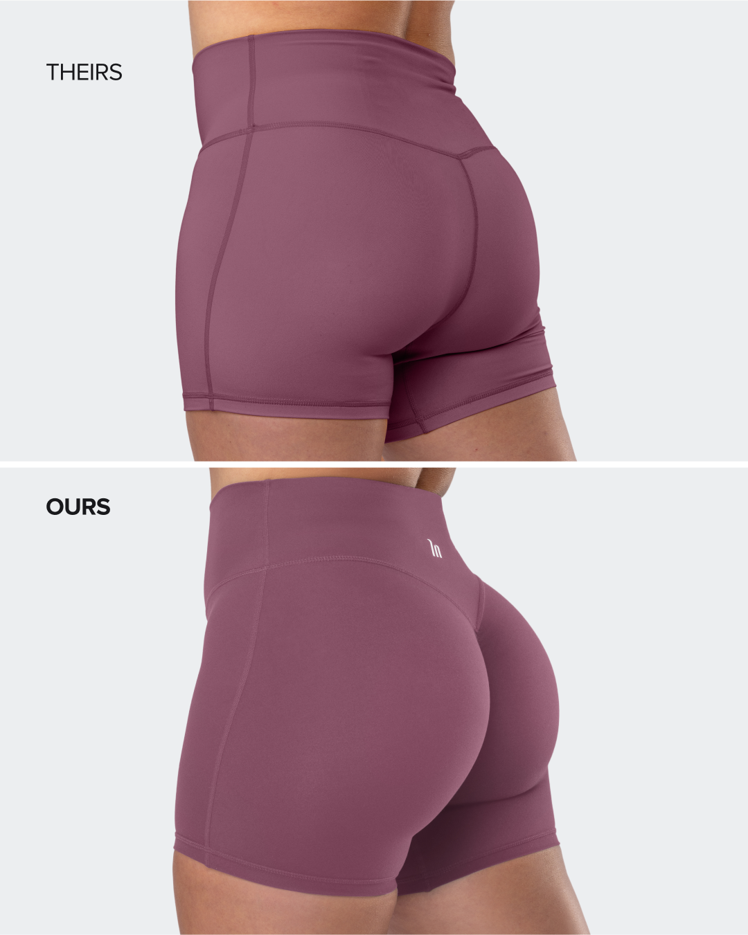 Aura Peachy Invisible Scrunch Midway Shorts - Acai-Shorts-XXS-082505ACAI-XXS-MNAPPRL43732-2-Muscle Nation