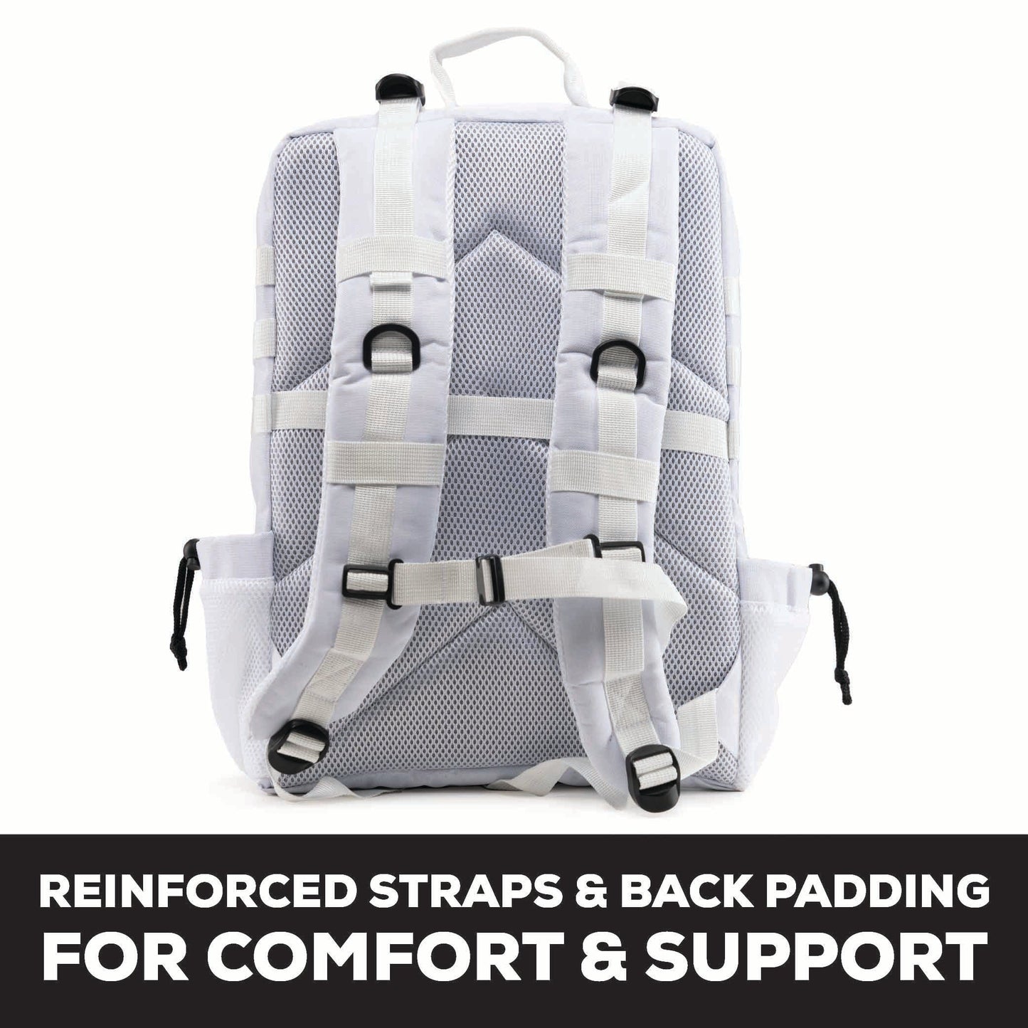 TACTICAL PRO BACKPACK 45L (WHITE W/ BLACK)