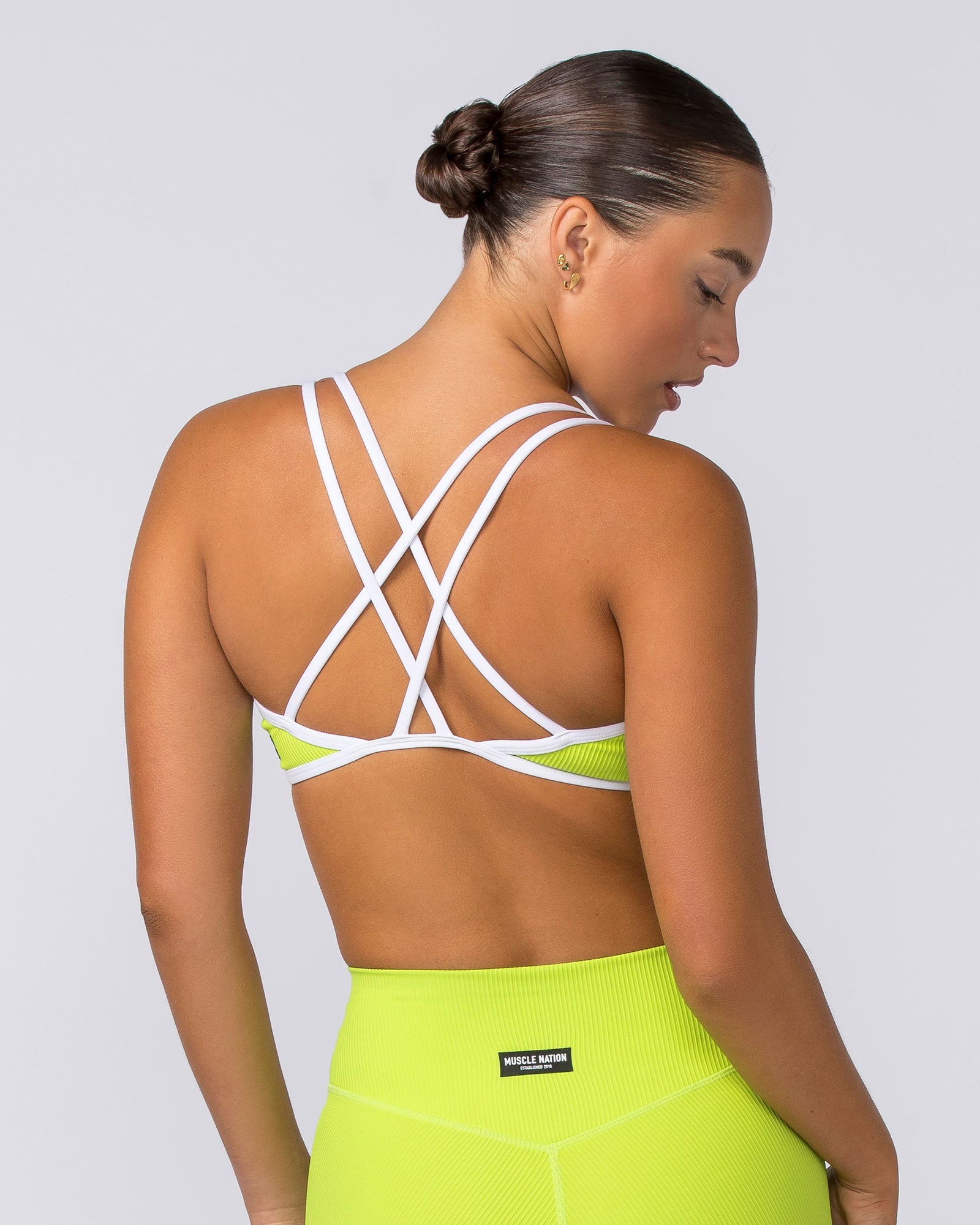 Curves Rib Bralette - Cyber Lime-Bralettes-XS-112373CYBLIME-XS-MNAPPRL27775-5-Muscle Nation