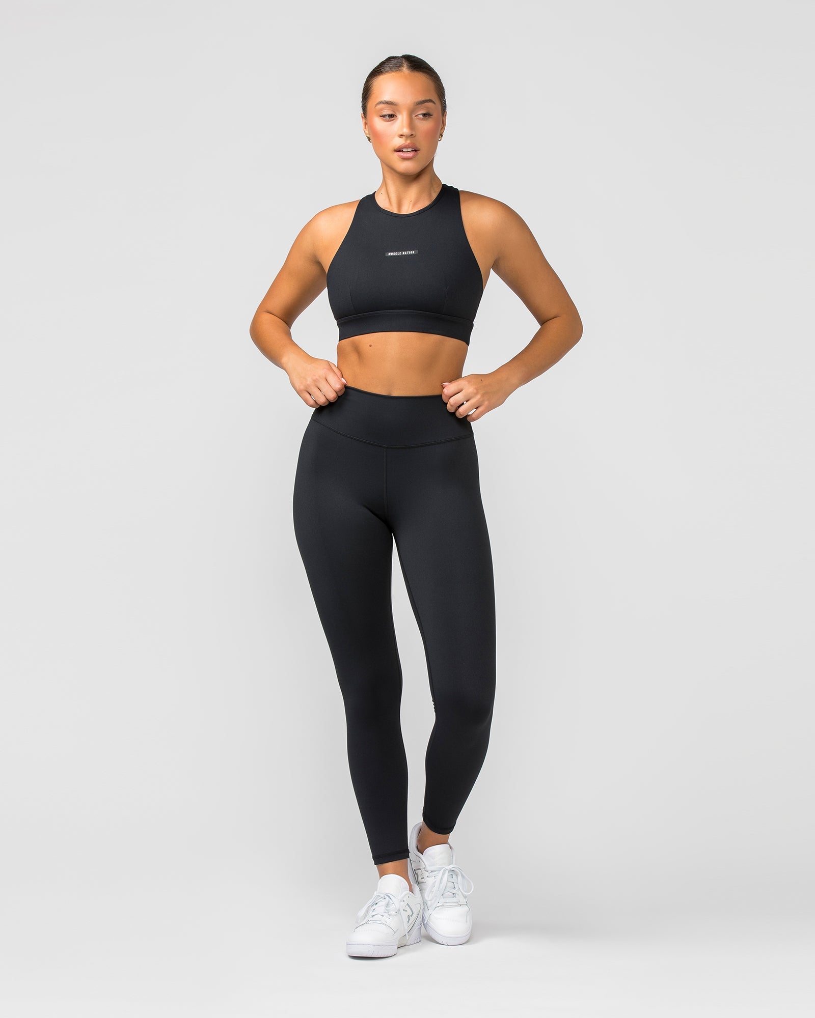 Signature Full Length Scrunch Leggings - Black-Leggings-XXS-MNAPPRL7554-MNAPPRL7554-6-Muscle Nation