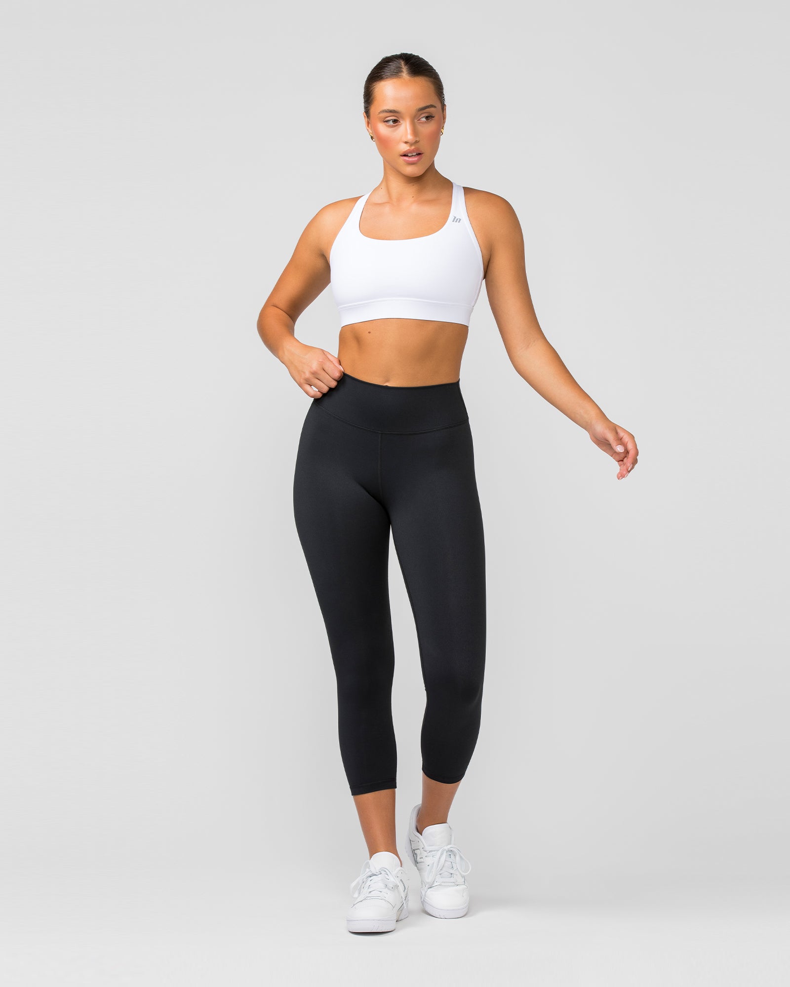 Brace Yourself Bra - White-Sports Bras-XS-112253WHT-XS-MNAPPRL20095-5-Muscle Nation