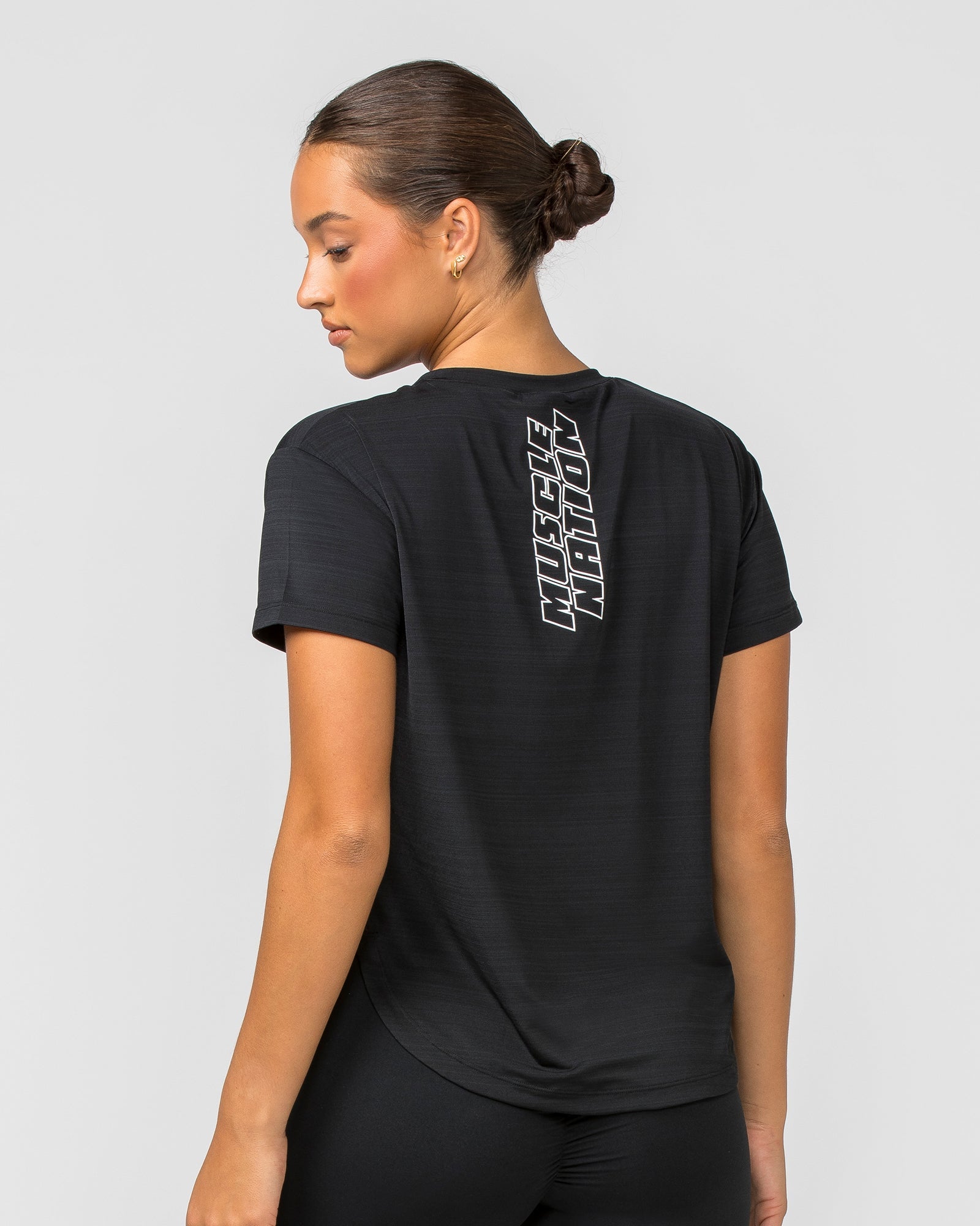Ignite Training Tee - Black-T-Shirts-XXS-112378BLK-XXS-MNAPPRL27974-3-Muscle Nation