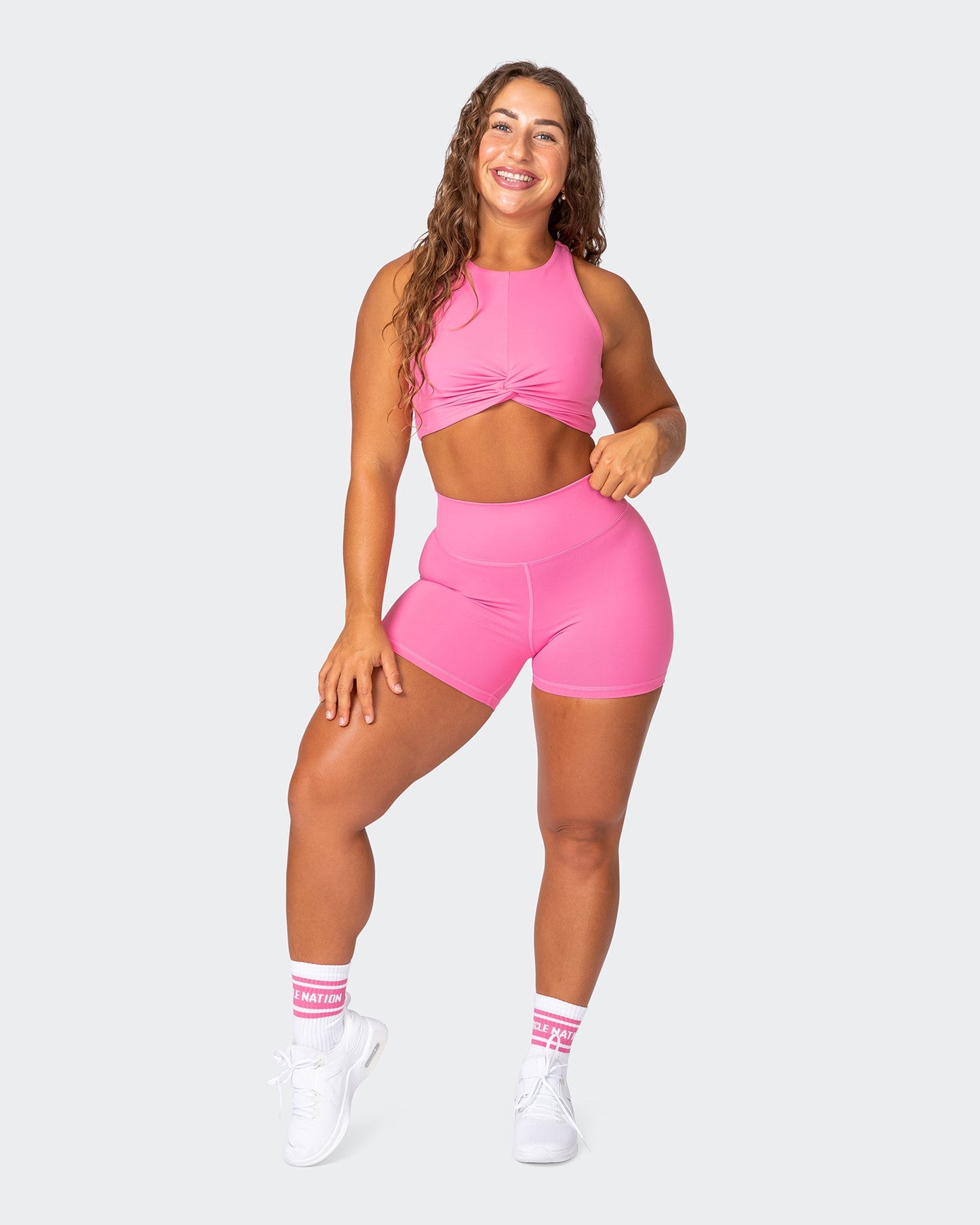 Defined Bra - Bubblegum-Sports Bras-XS-032317BBLGM-XS-MNAPPRL21931-7-Muscle Nation