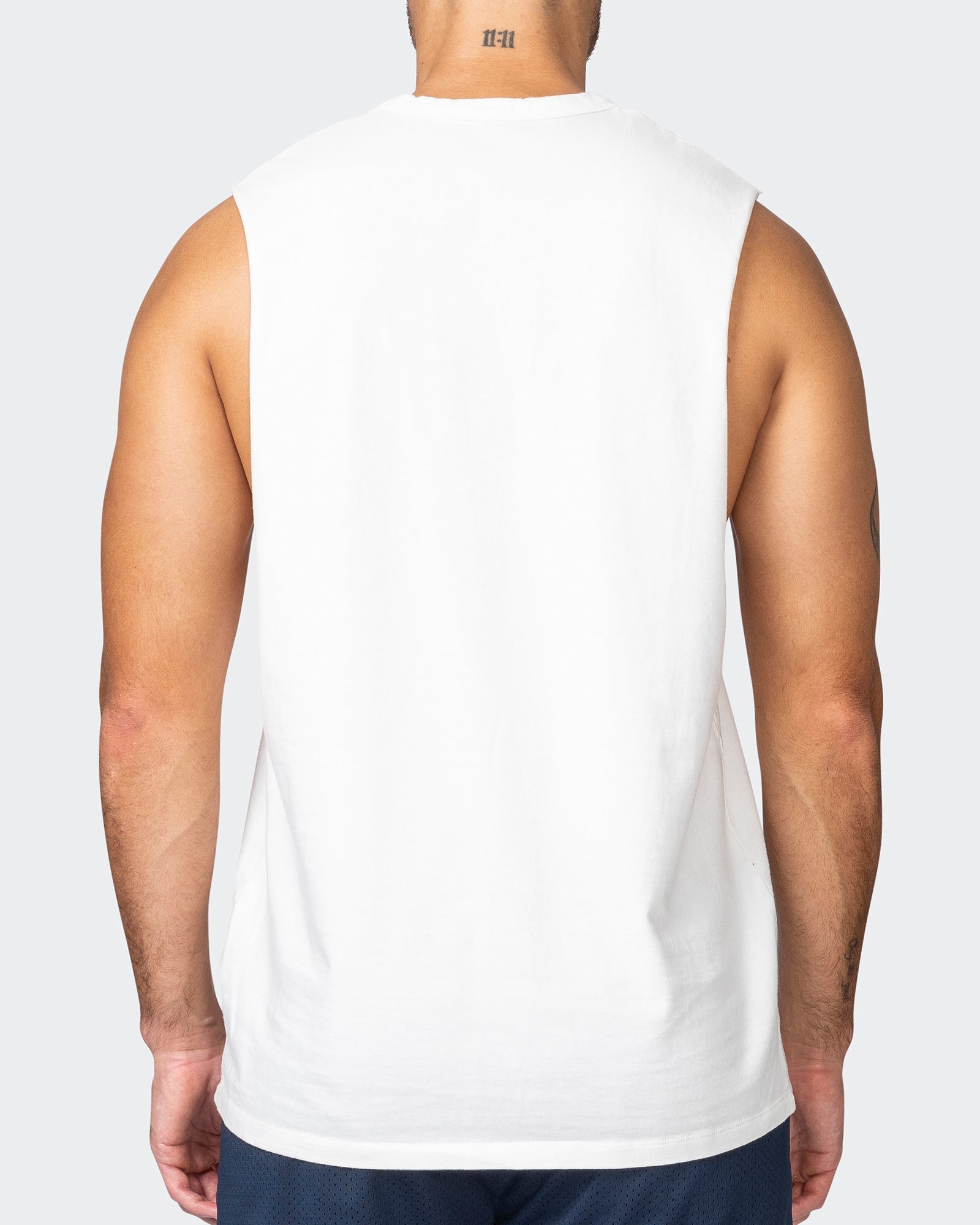 Ease Drop Arm Heavy Vintage Tank - Washed Vanilla-Singlets & Tanks-S-042356WSHVANI-S-MNAPPRL22200-6-Muscle Nation