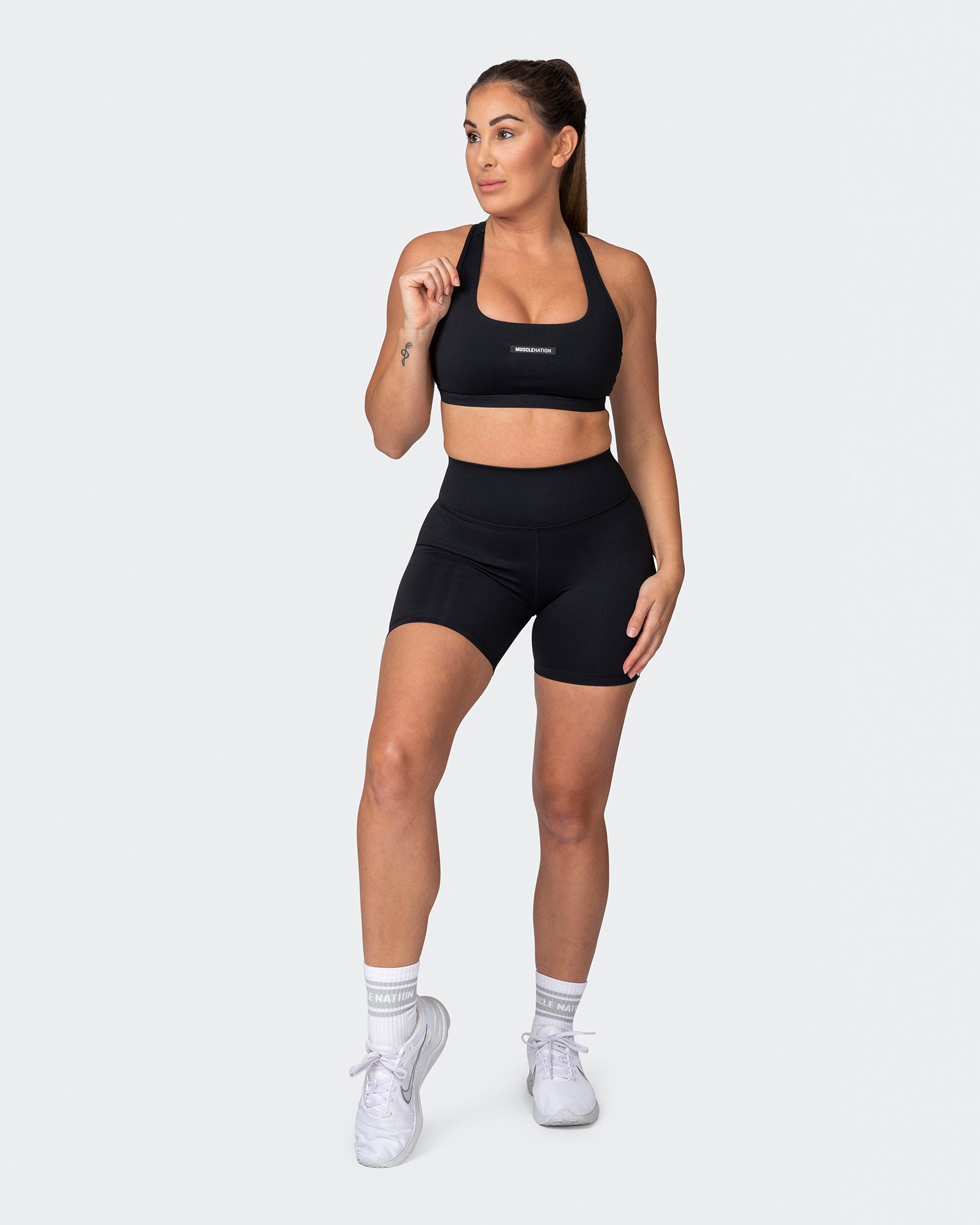 Flex Bra - Black-Sports Bras-XS-042203BLK-XS-MNAPPRL14389-7-Muscle Nation