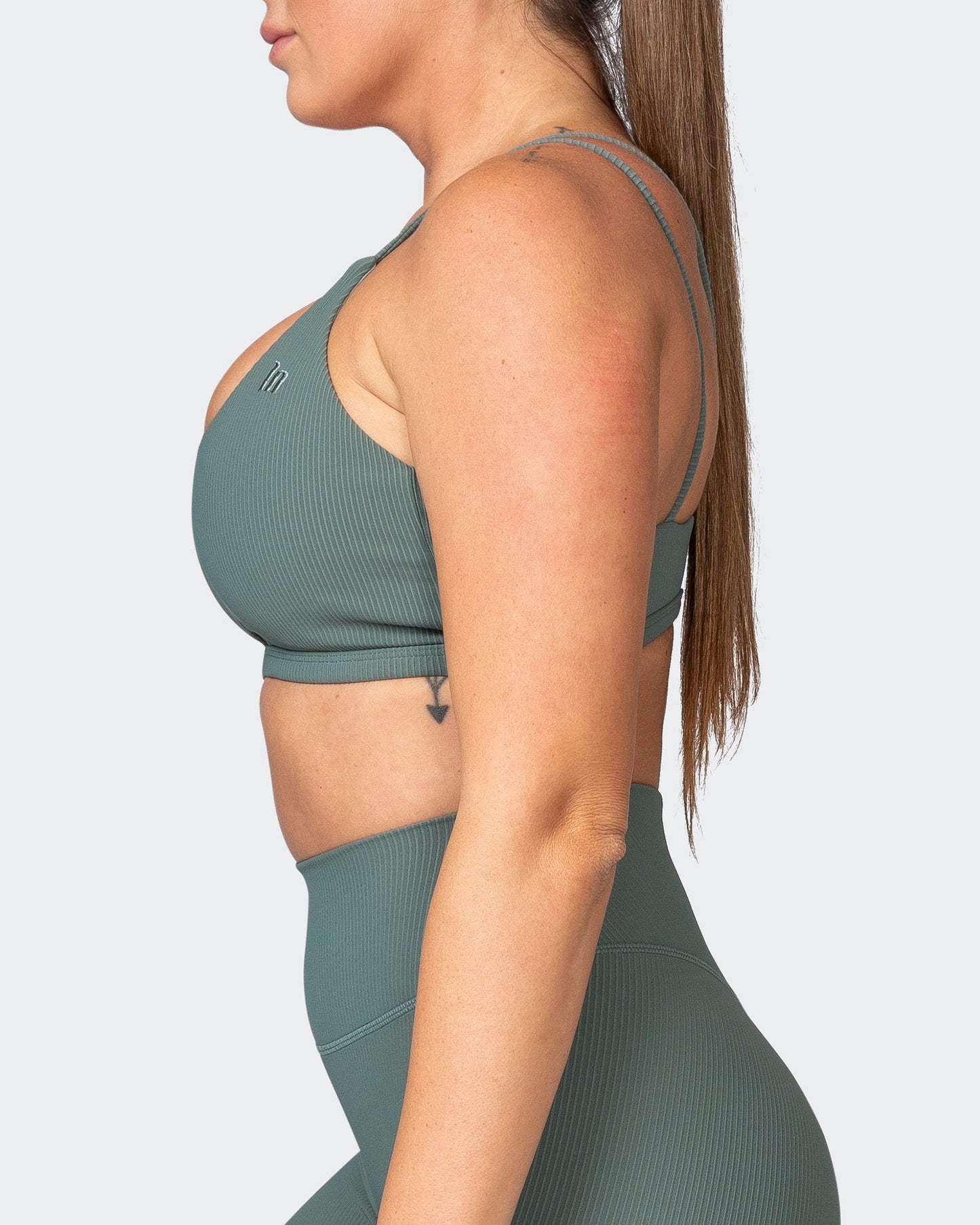 All Day Rib Bralette - Olive Smoke-Bralettes-XS-042381OLVSMK-XS-MNAPPRL23016-4-Muscle Nation
