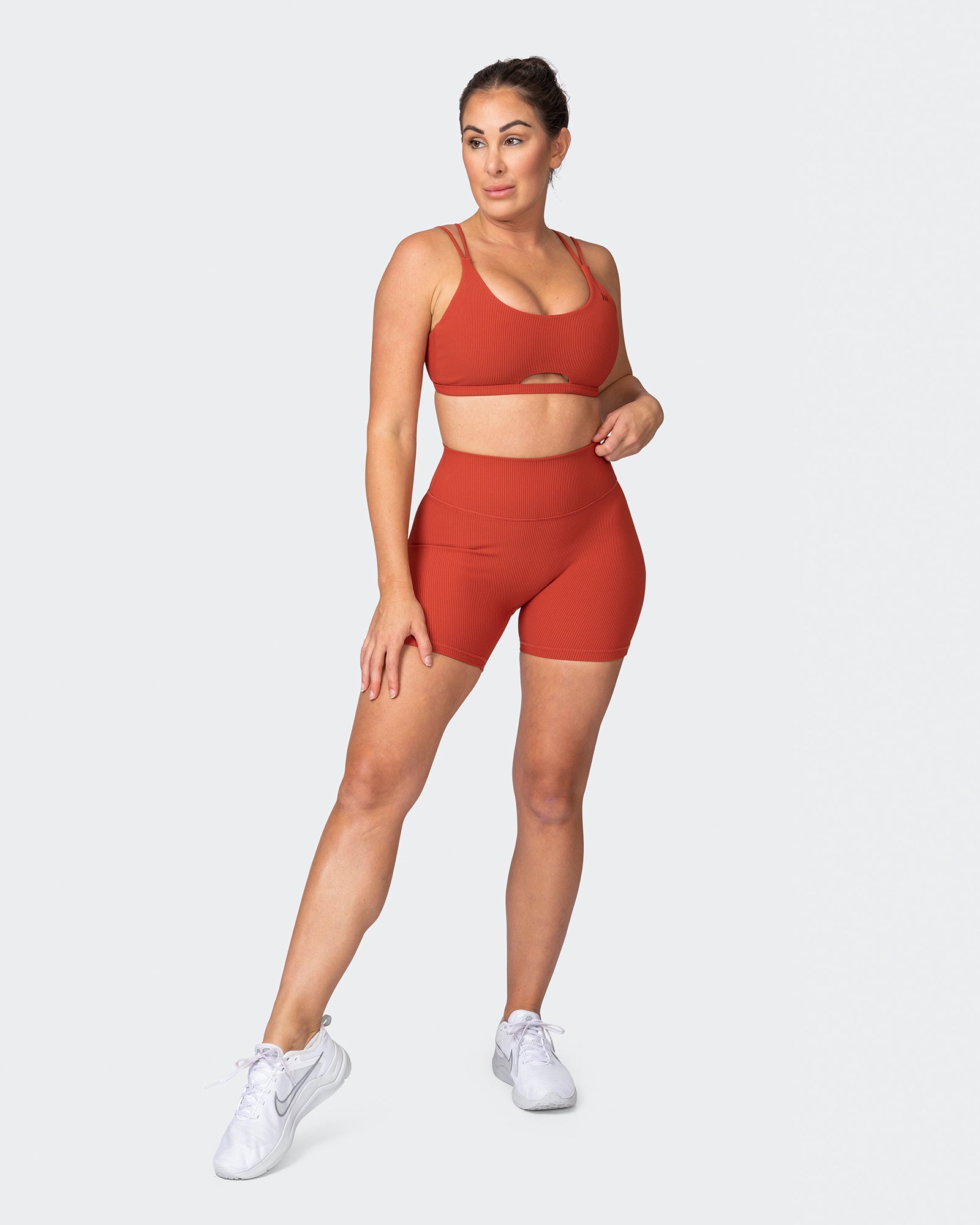 All Day Rib Bralette - Burnt Orange-Bralettes-XS-042381BRORNG-XS-MNAPPRL23032-7-Muscle Nation