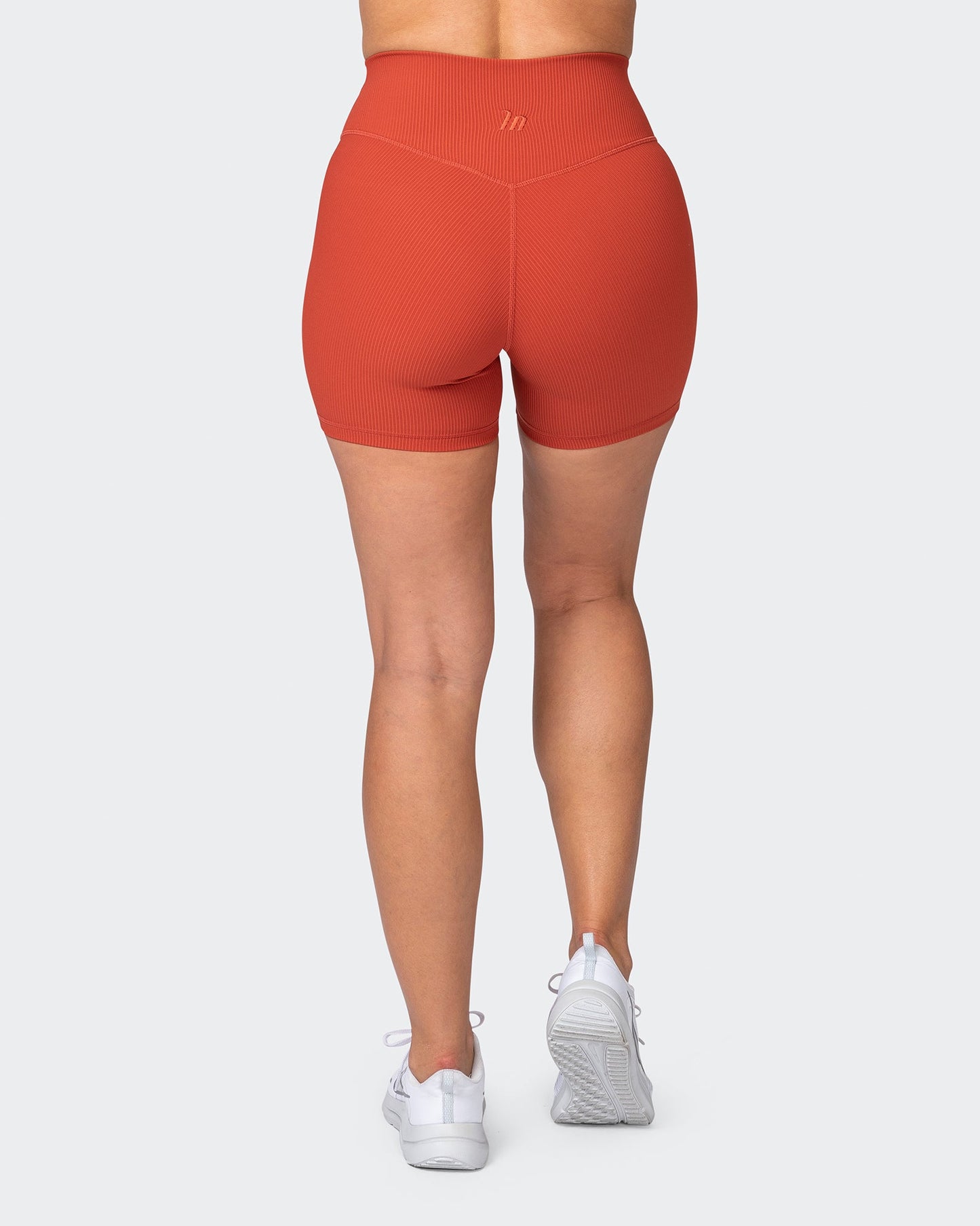 Zero Rise Rib Midway Shorts - Burnt Orange-Shorts-XXS-042382BRORNG-XXS-MNAPPRL23067-6-Muscle Nation