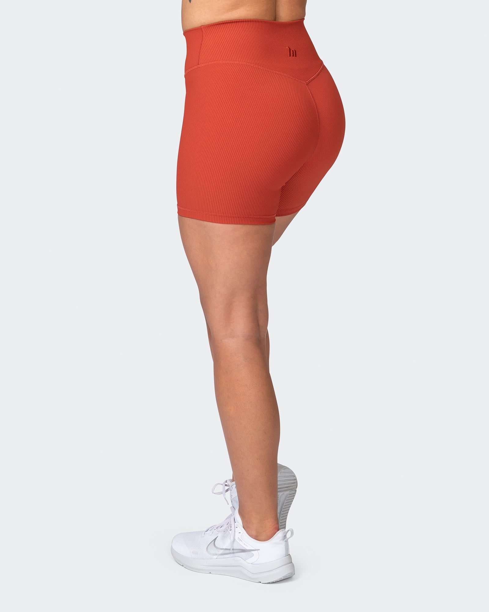 Zero Rise Rib Midway Shorts - Burnt Orange-Shorts-XXS-042382BRORNG-XXS-MNAPPRL23067-5-Muscle Nation