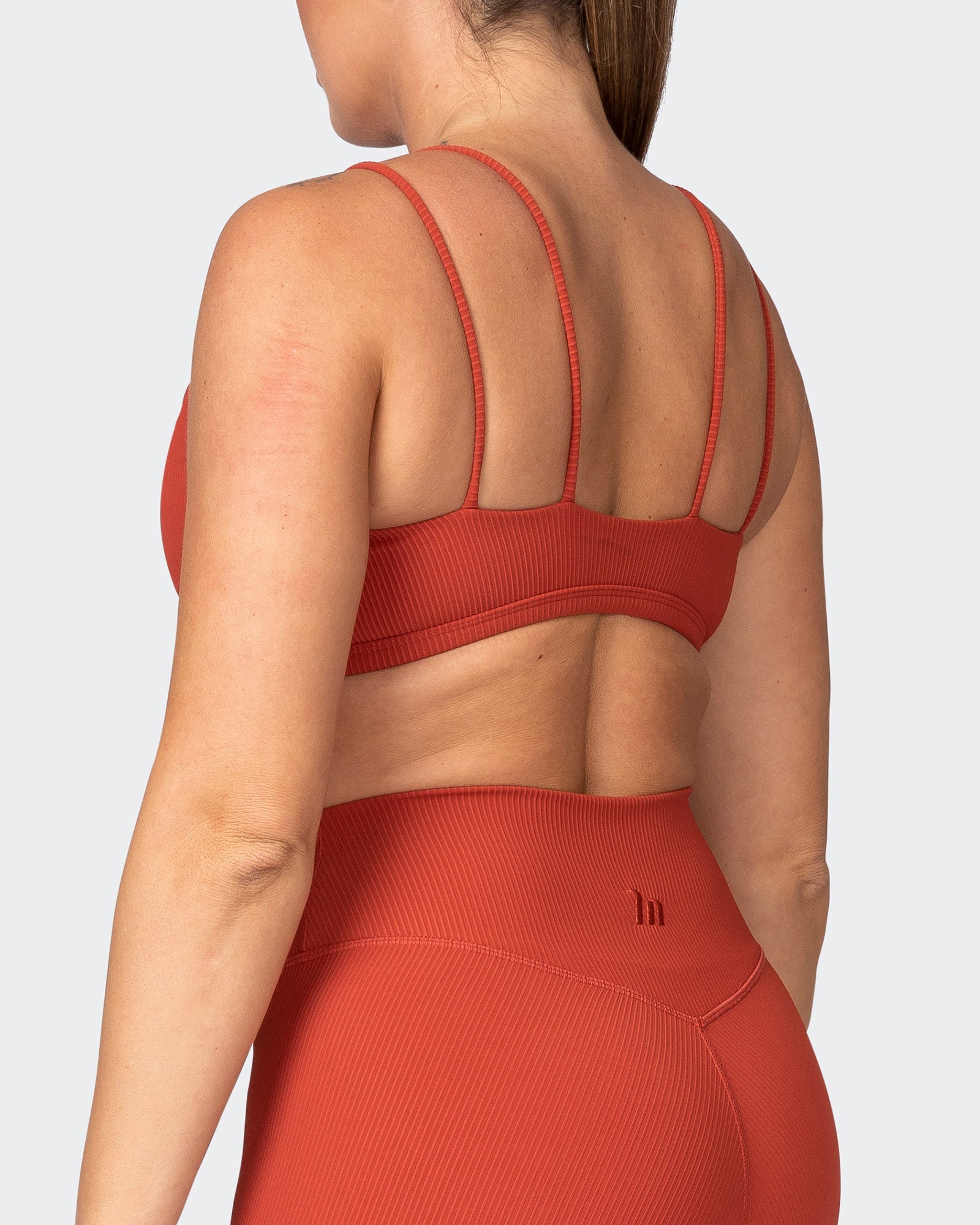 All Day Rib Bralette - Burnt Orange-Bralettes-XS-042381BRORNG-XS-MNAPPRL23032-5-Muscle Nation