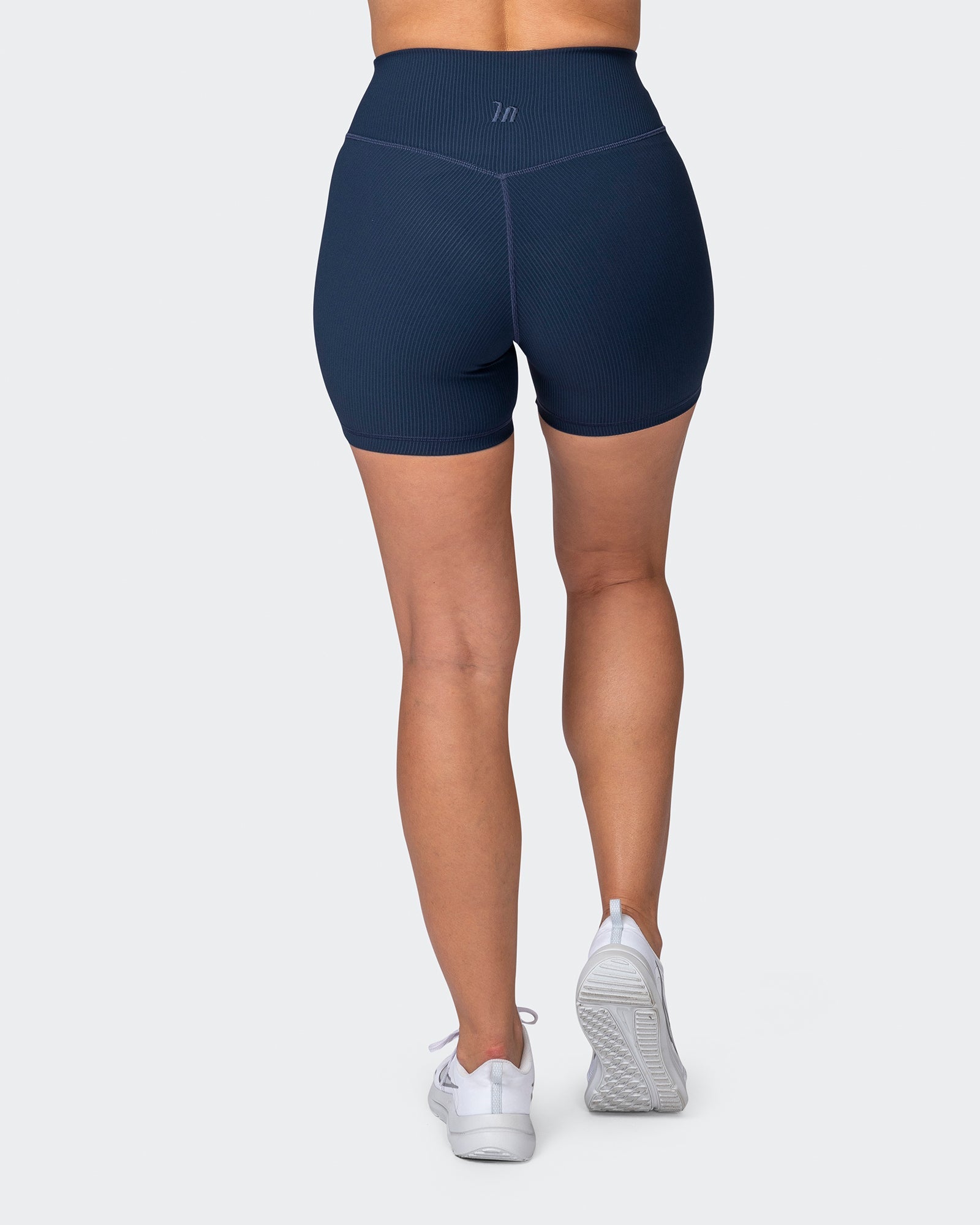 Zero Rise Rib Midway Shorts - Navy-Shorts-XXS-042382NAVY-XXS-MNAPPRL23040-6-Muscle Nation