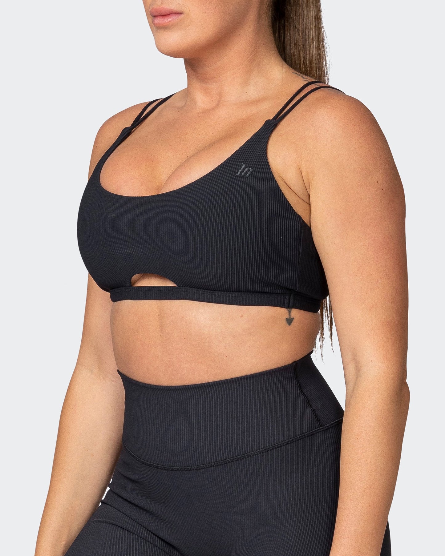 All Day Rib Bralette - Black-Bralettes-XS-042201BLK-XS-MNAPPRL14311-3-Muscle Nation