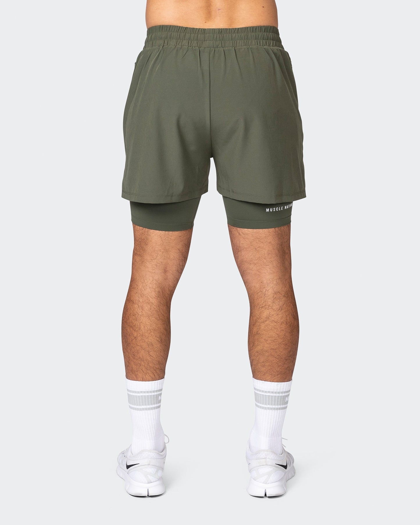 Vigour Training 3" Shorts - Dark Khaki-Shorts-S-042363DKHAKI-S-MNAPPRL22340-7-Muscle Nation