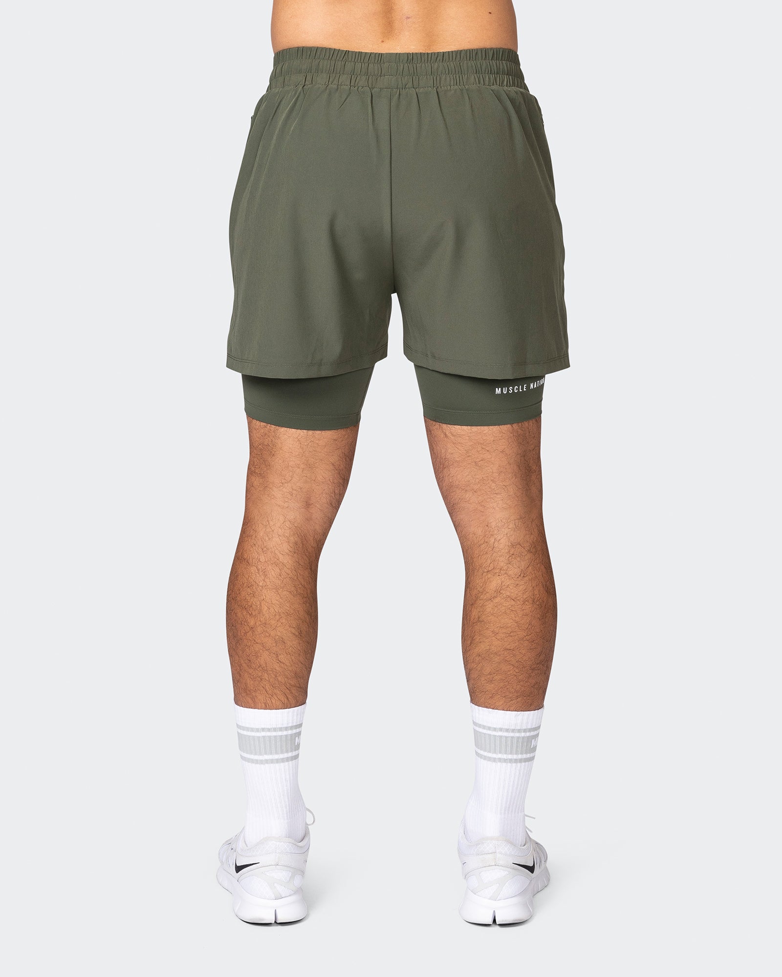Vigour Training 3" Shorts - Dark Khaki-Shorts-S-042363DKHAKI-S-MNAPPRL22340-7-Muscle Nation
