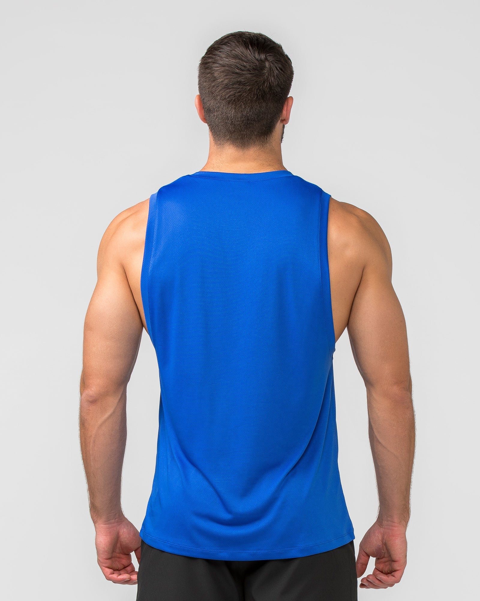 Burly Training Tank - Bondi Blue-Singlets & Tanks-S-012409BONDIBLU-S-MNAPPRL29156-4-Muscle Nation