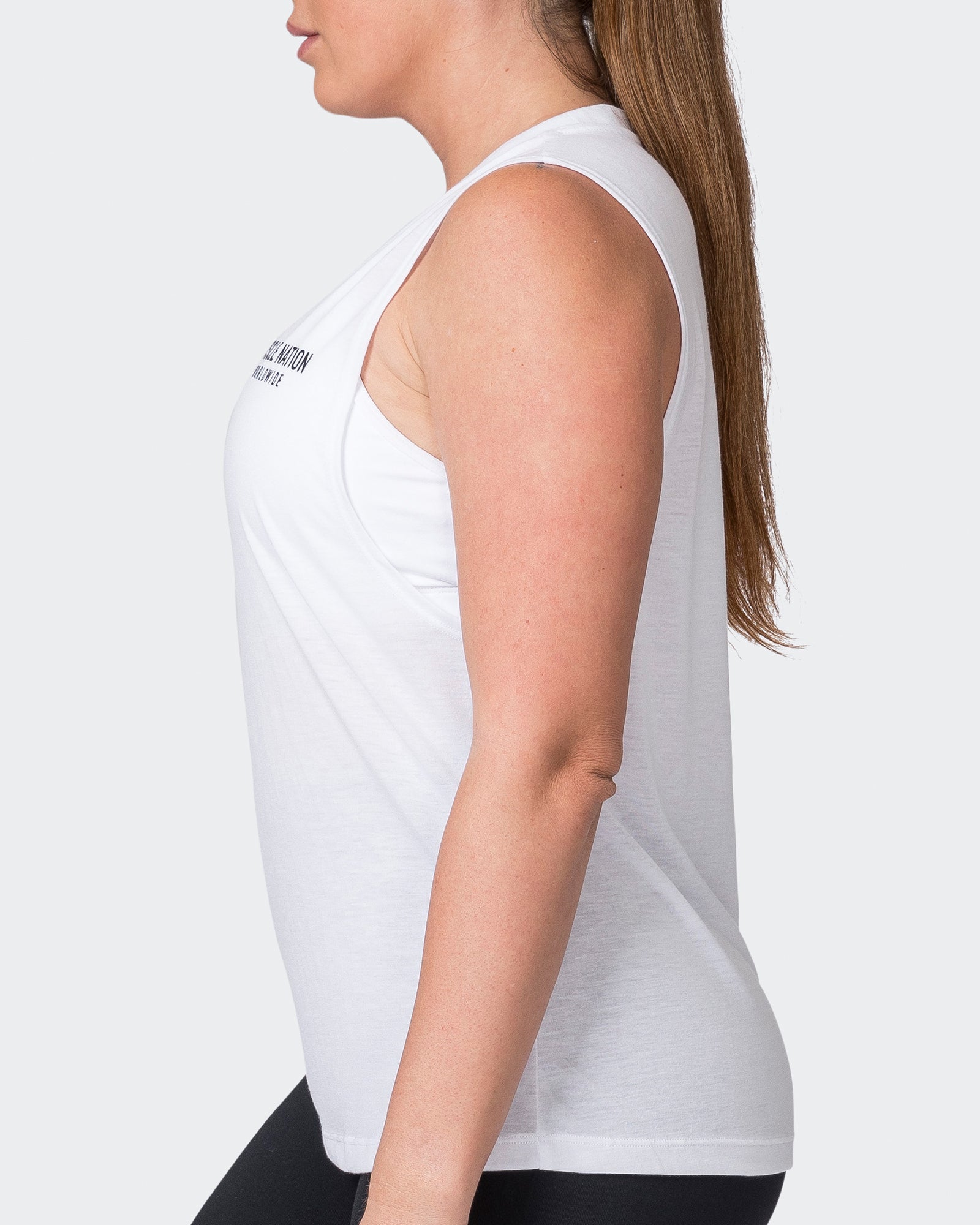 Worldwide Drop Arm Tank - White-Singlets & Tanks-XXS-042332WHT-XXS-MNAPPRL23878-4-Muscle Nation
