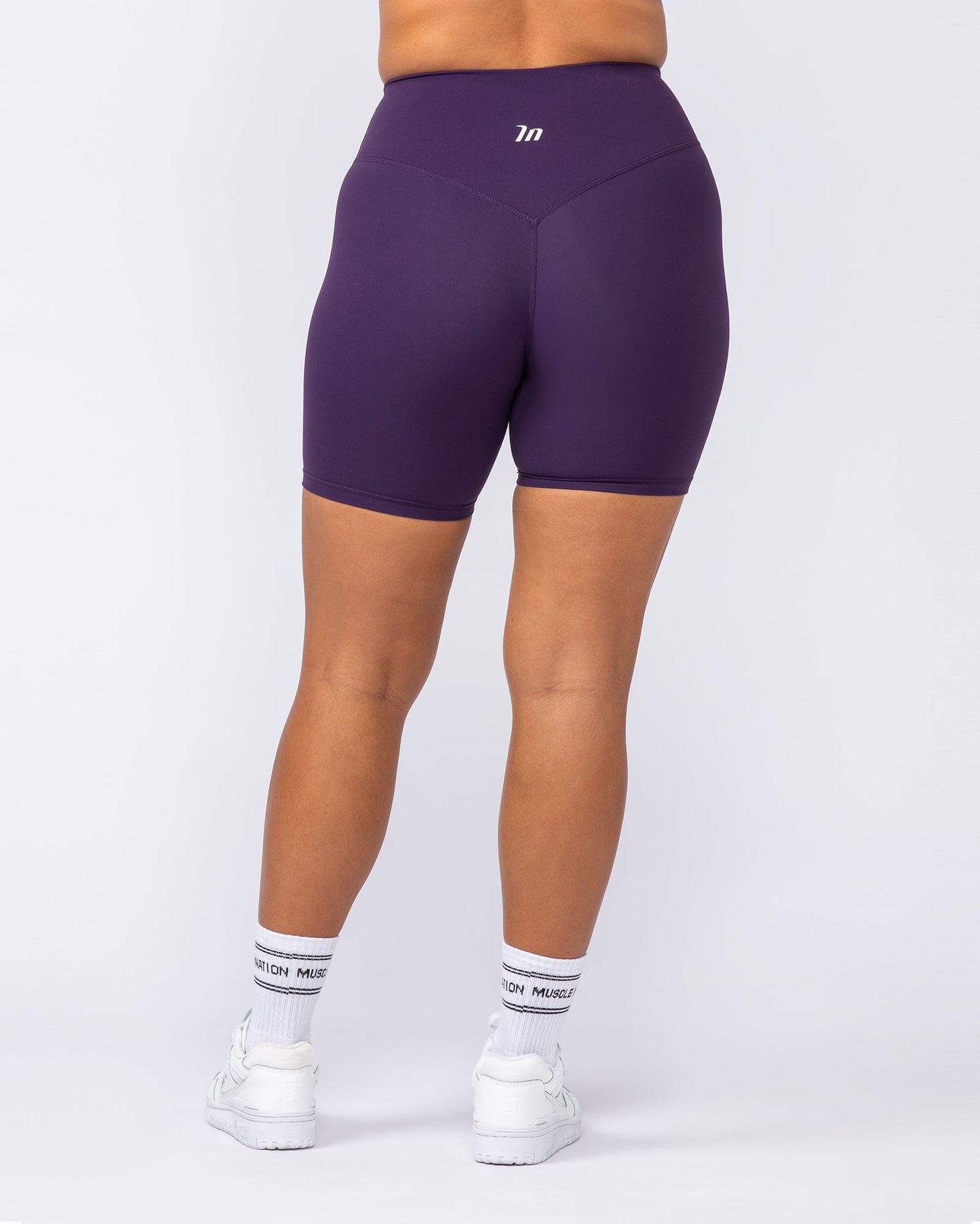 Ultra Aura Bike Shorts - Dark Purple-Bottoms-XXS-1124111DRKPUR-XXS-MNAPPRL34306-5-Muscle Nation