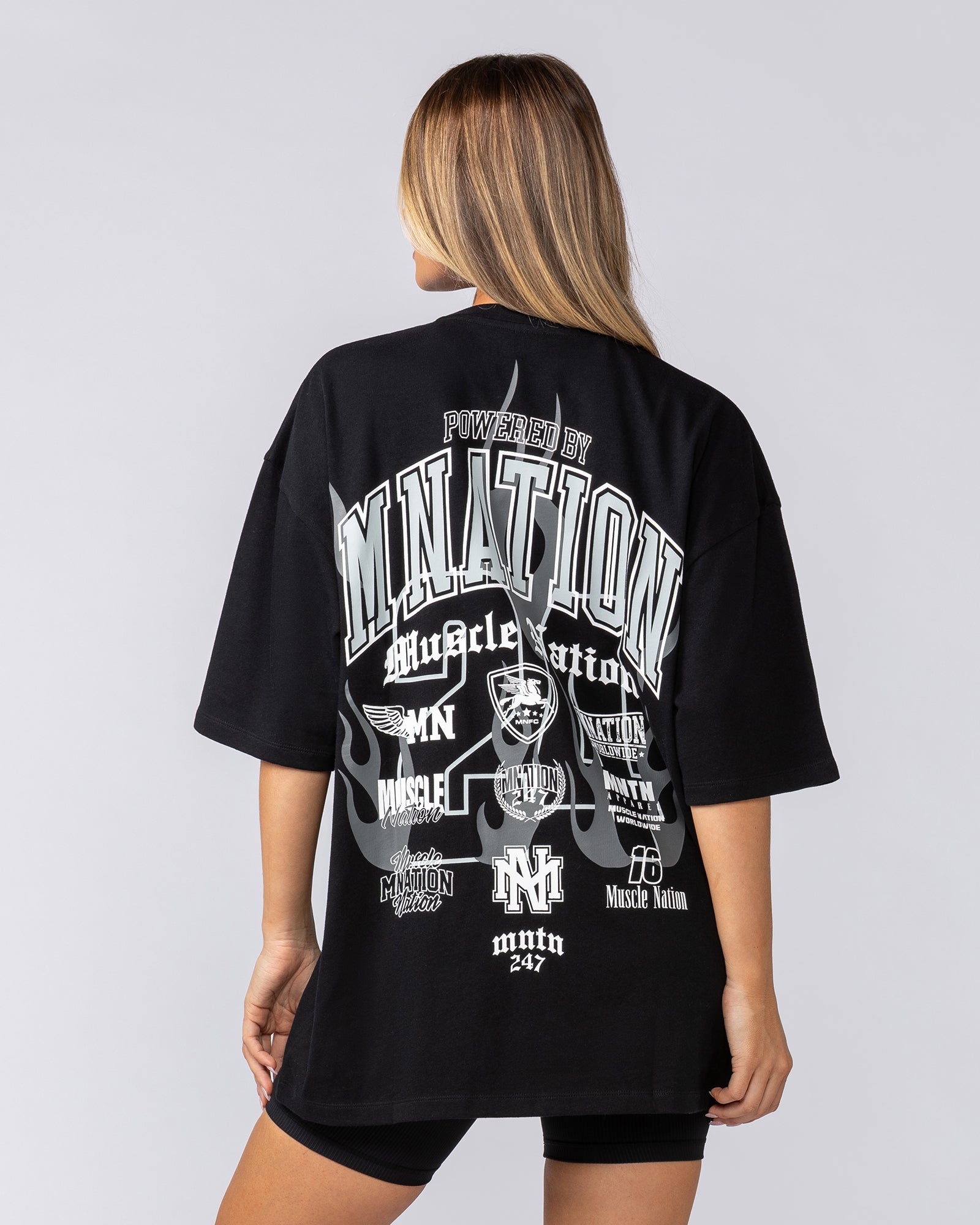 Beast Mode Oversized Tee - Black-T-Shirts-XS-052524BLK-XS-MNAPPRL43327-6-Muscle Nation